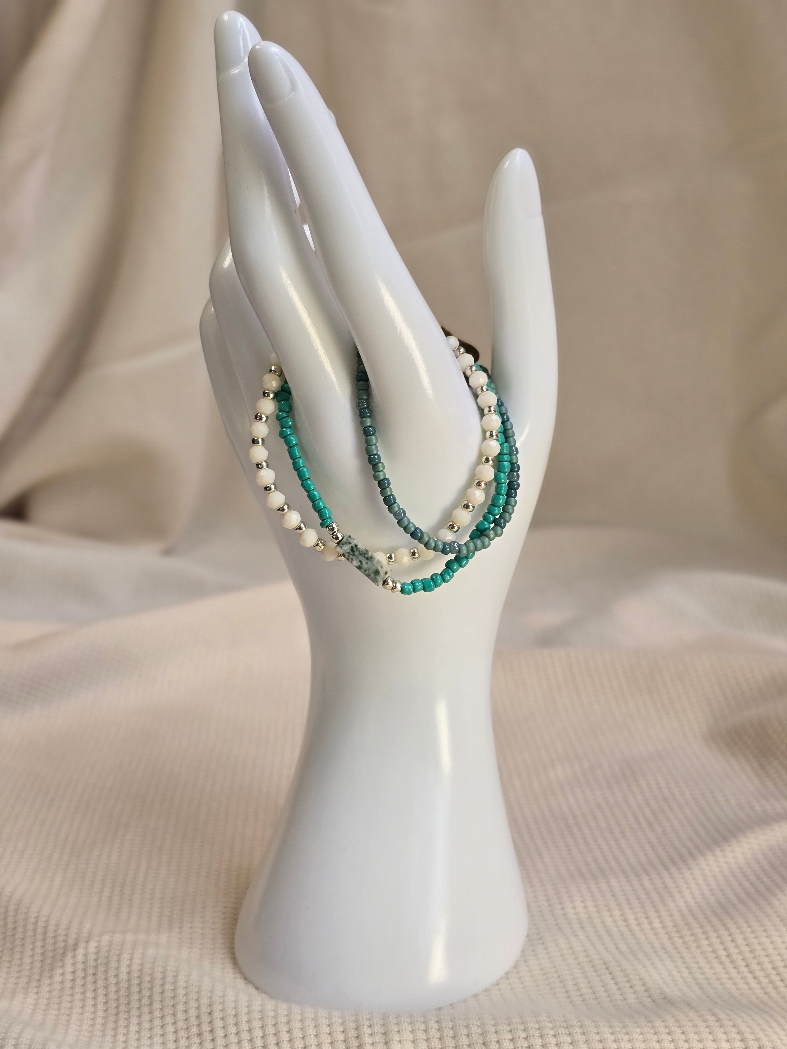 Aqua & Turquoise, armbandjes