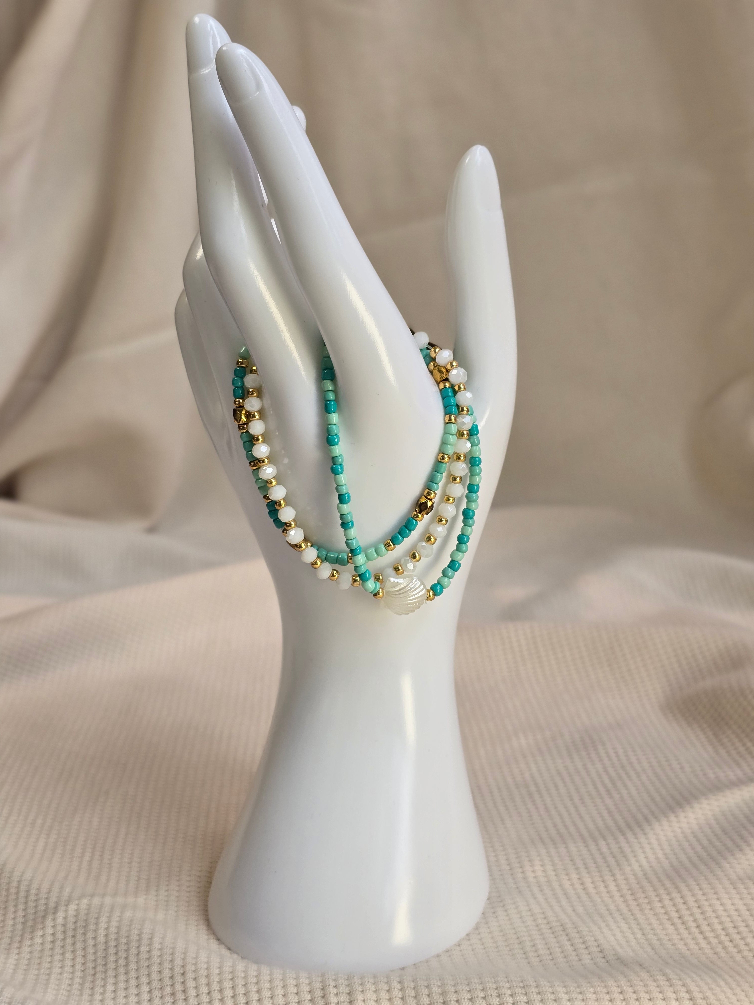 Aqua & Turquoise, armbandjes
