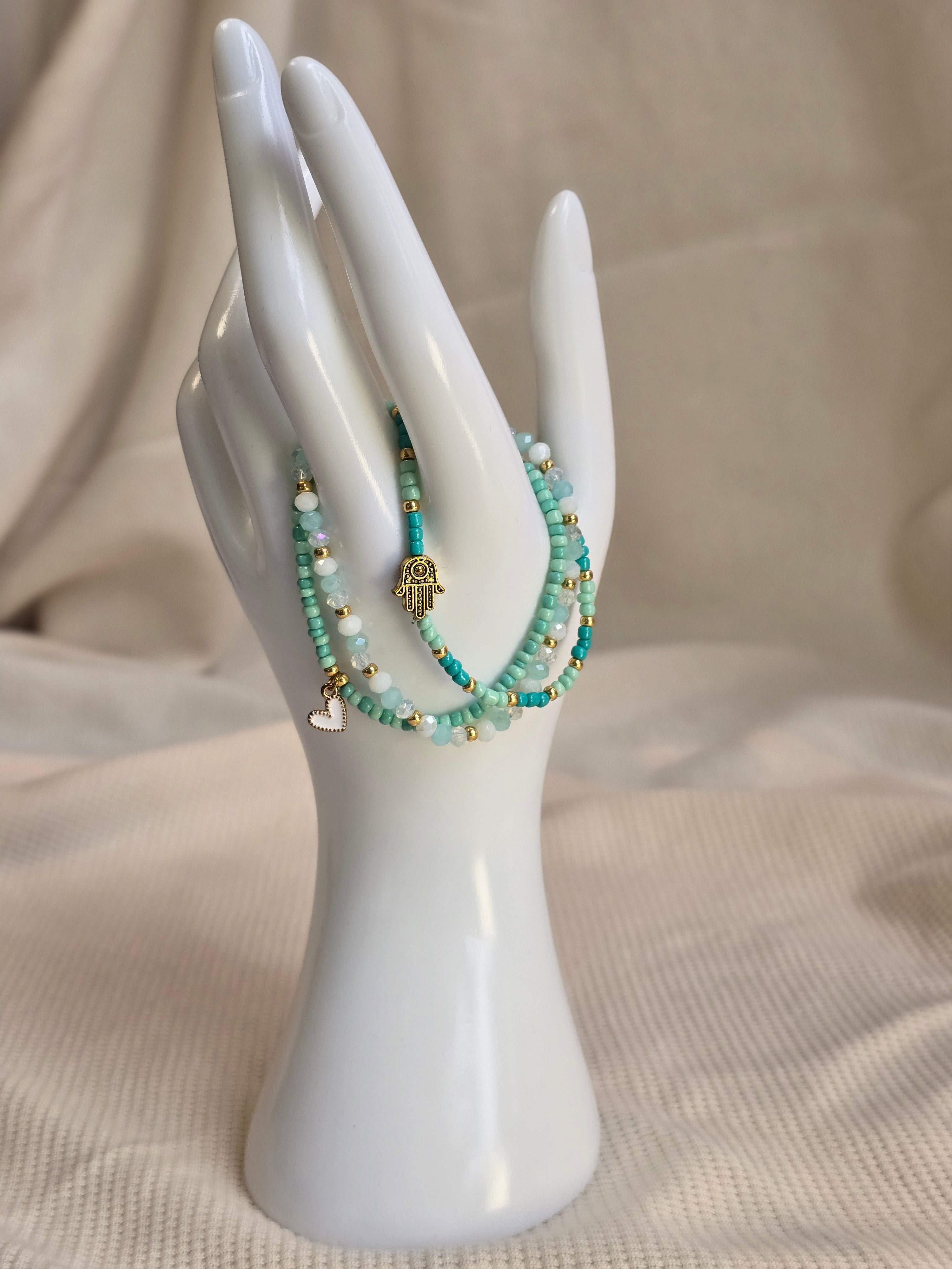 Aqua & Turquoise, armbandjes