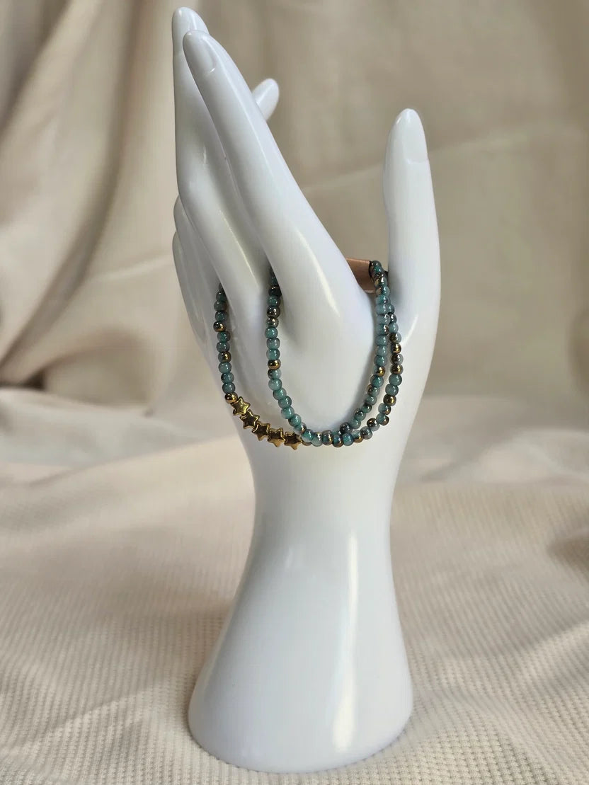 Aqua & Turquoise, armbandjes