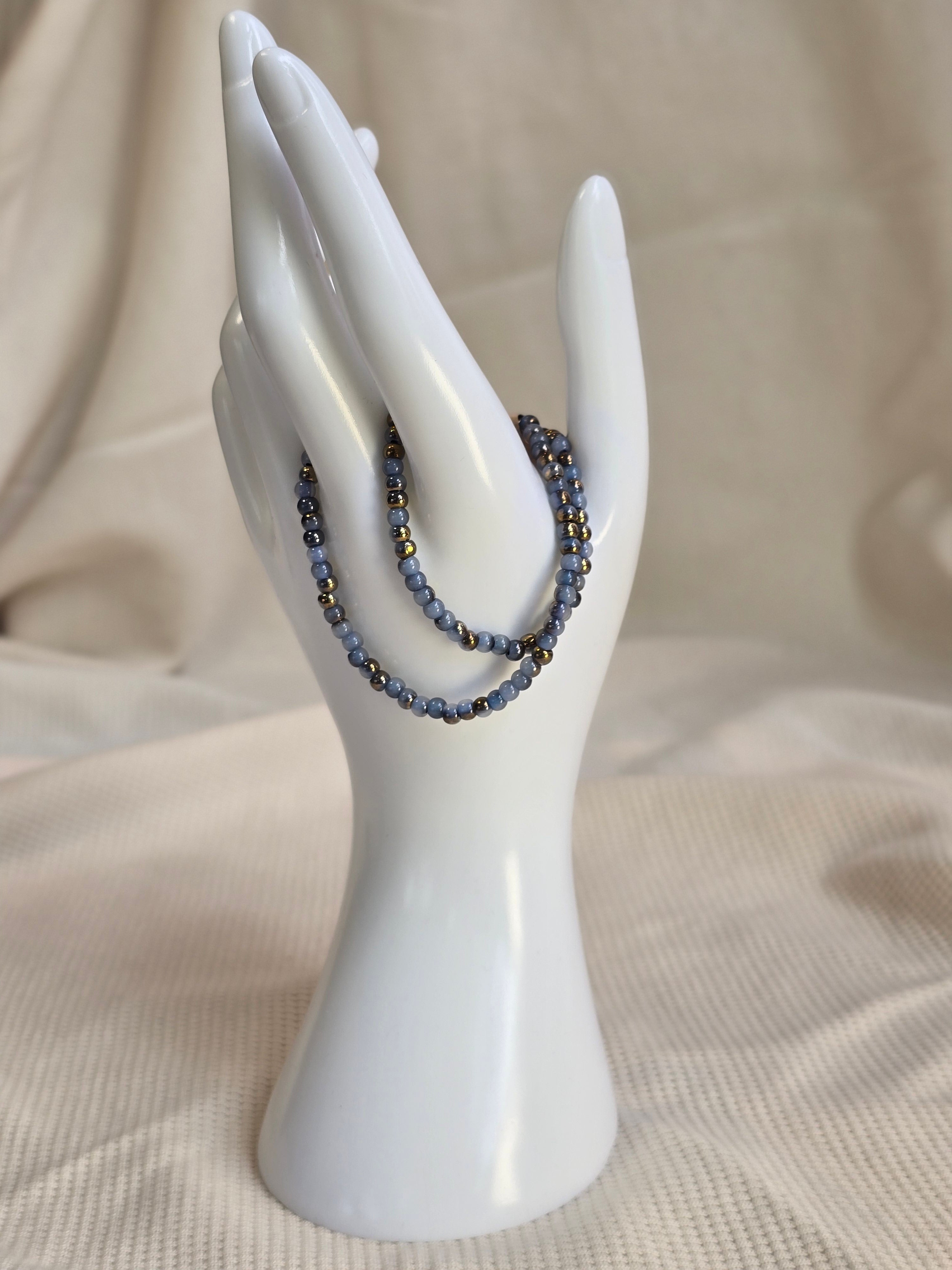 Blauw, armbandjes