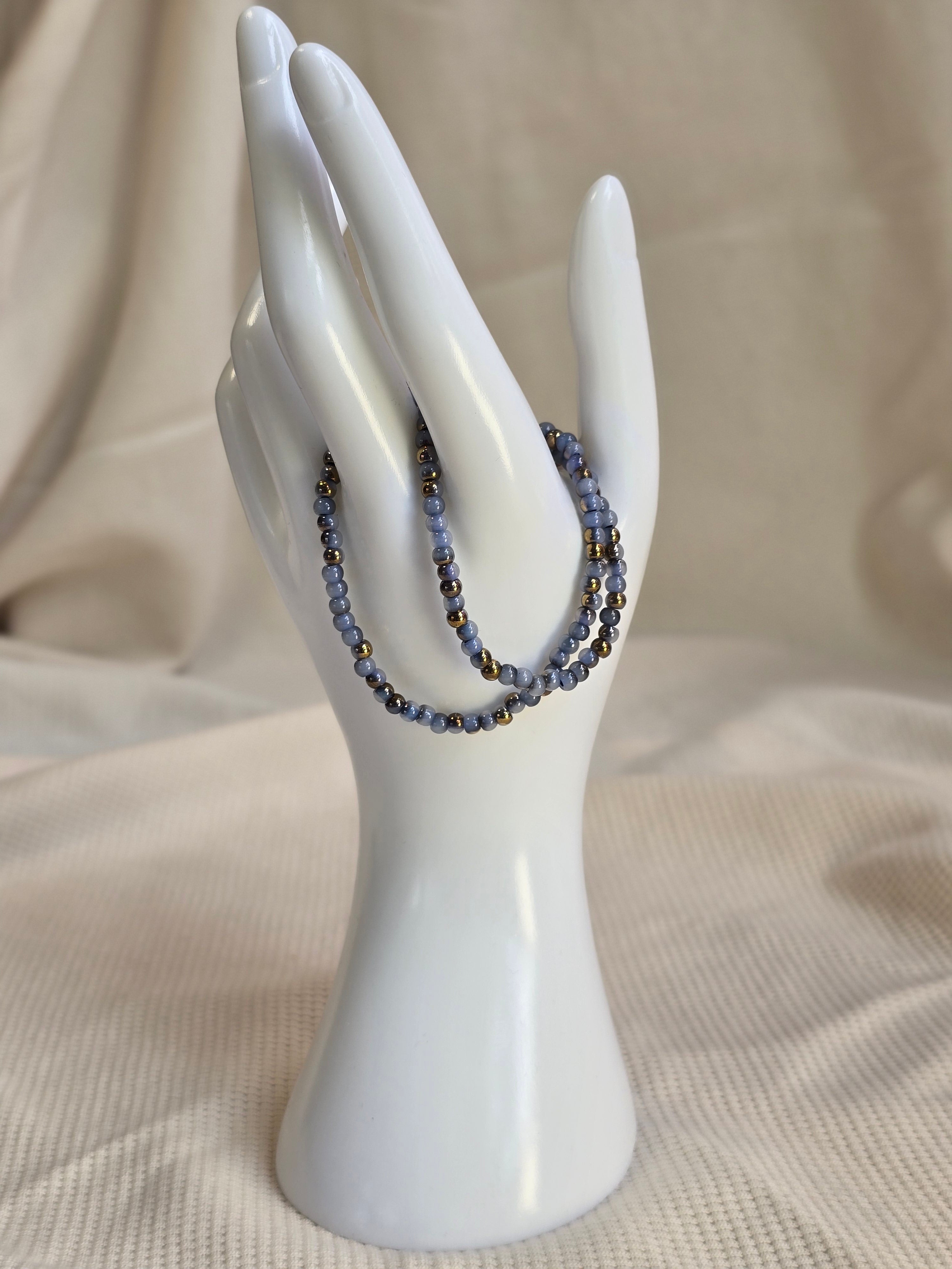 Blauw, armbandjes