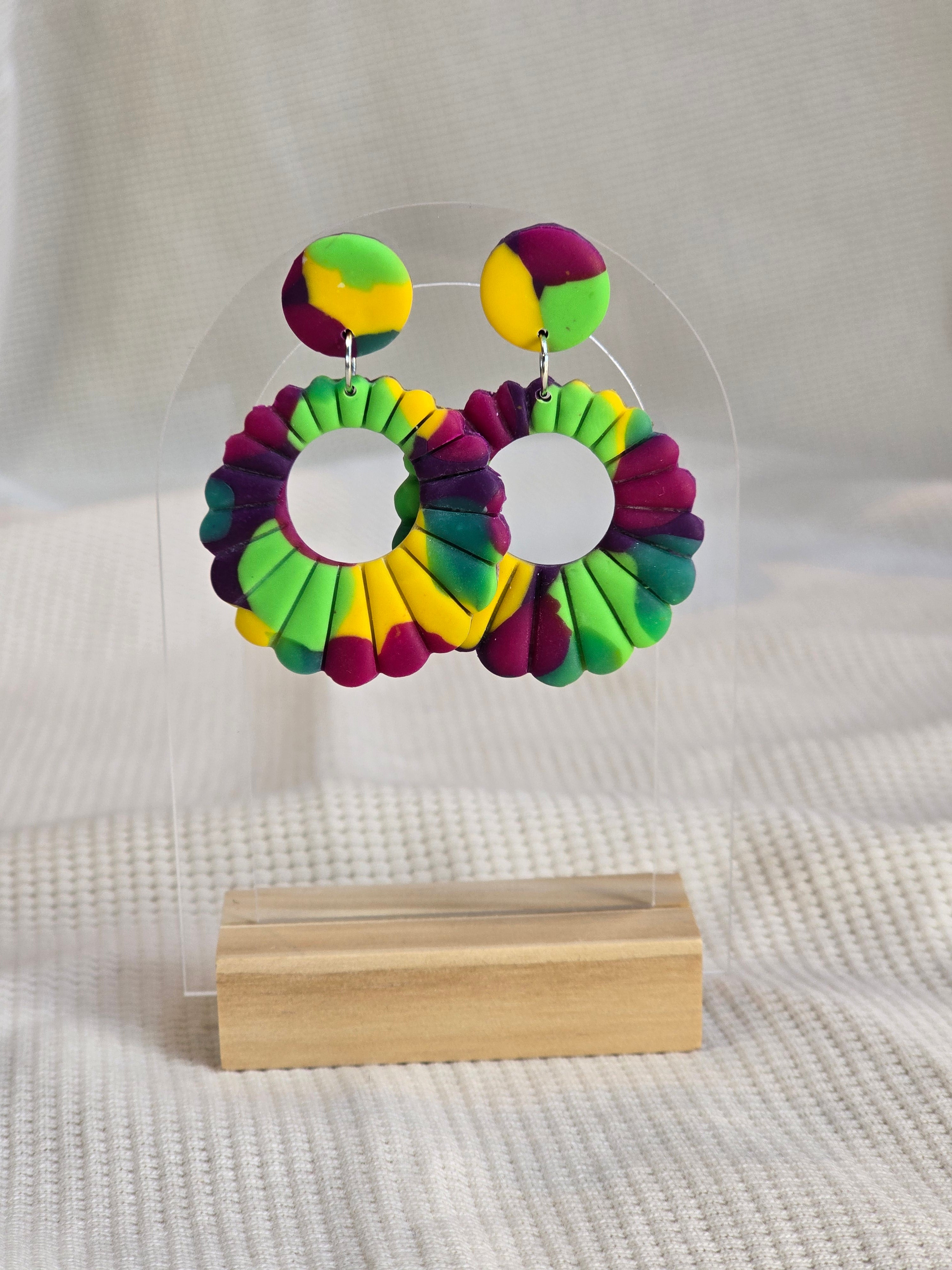 Ripple Ring, diverse kleuren oorbellen