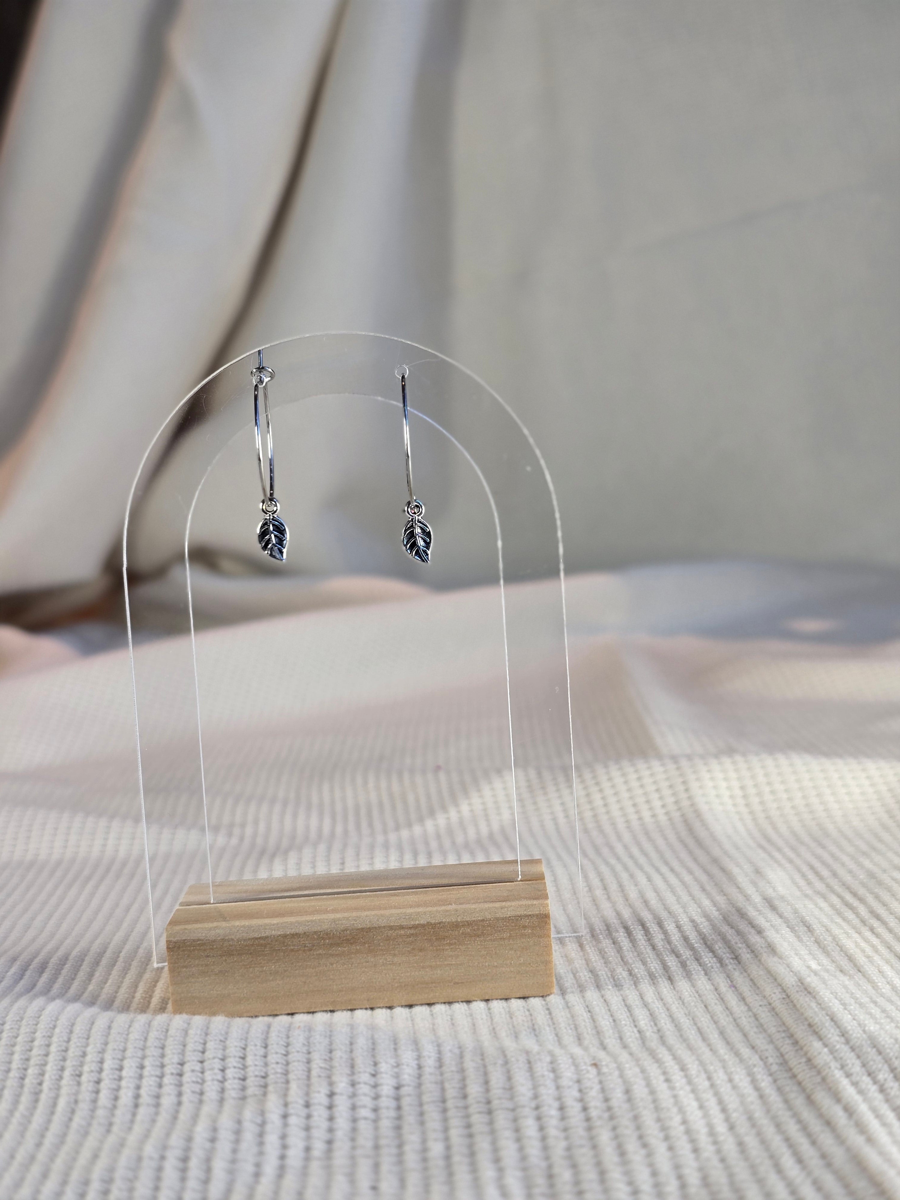 Charm Hoops RVS, zilvertint
