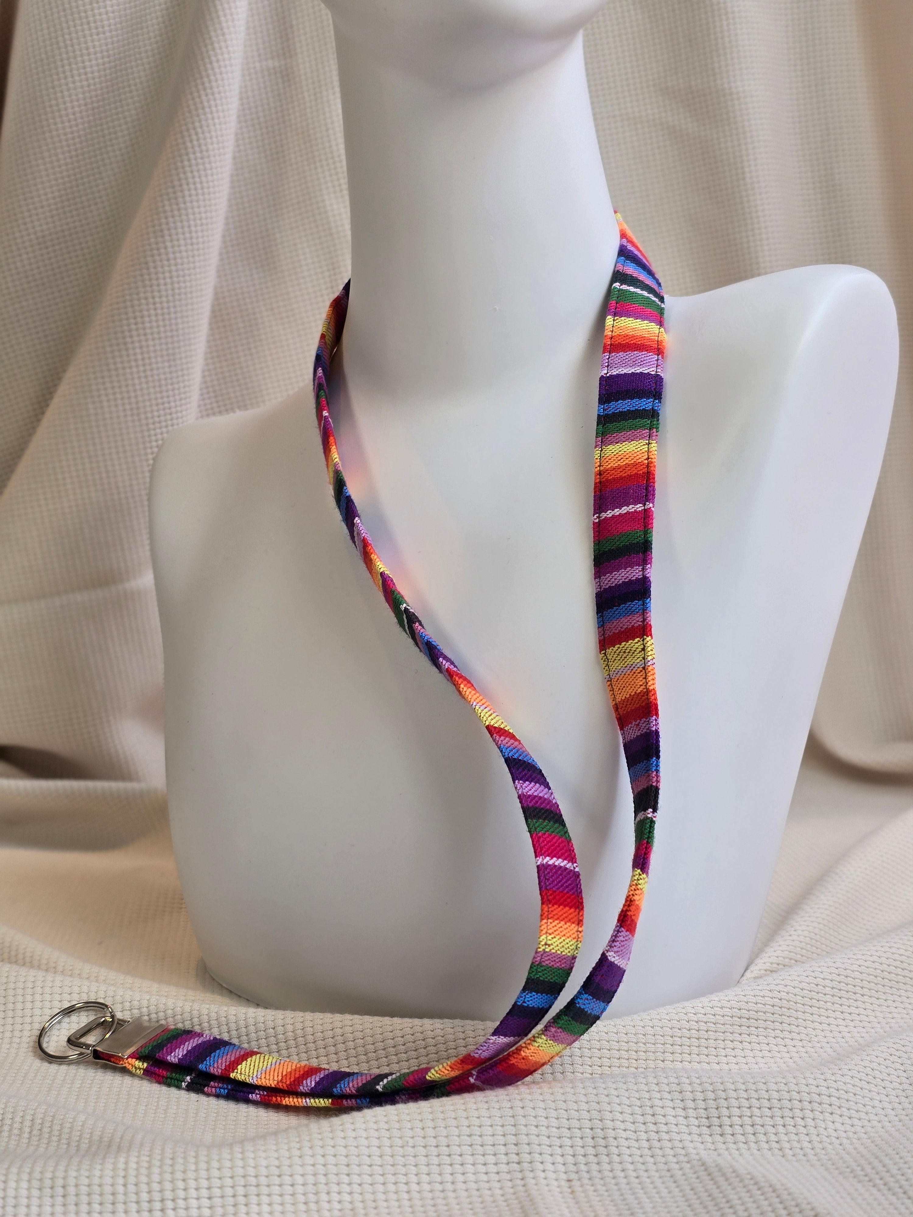 Regenboog telefoonkoord, -keycord en -sleutelhangers, verschillende opties