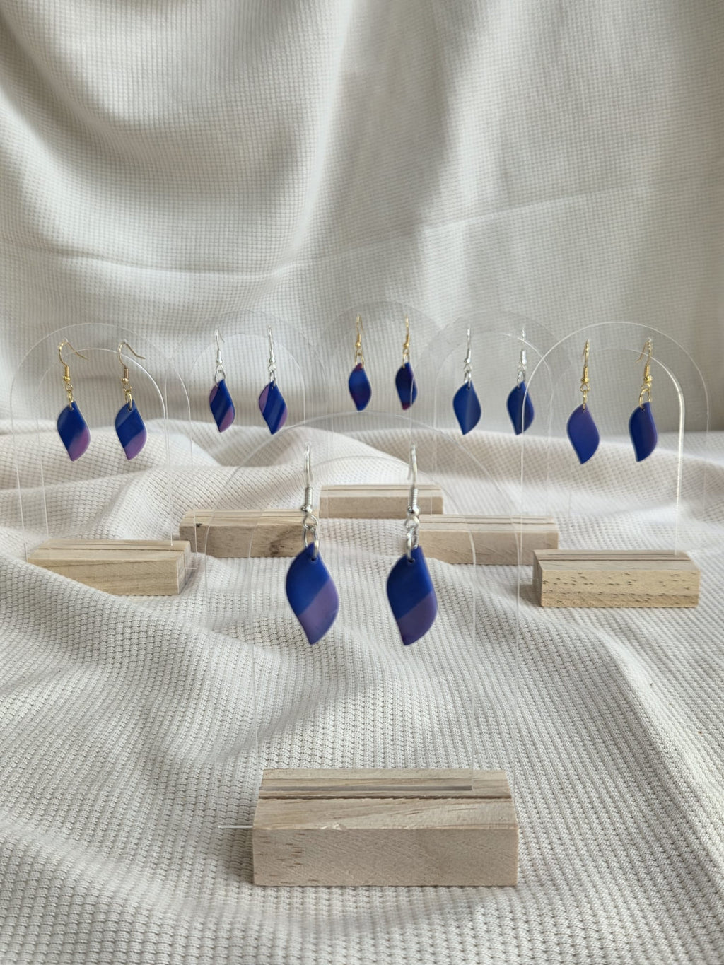 Leaf Dangle, oorbellen in diverse kleuren