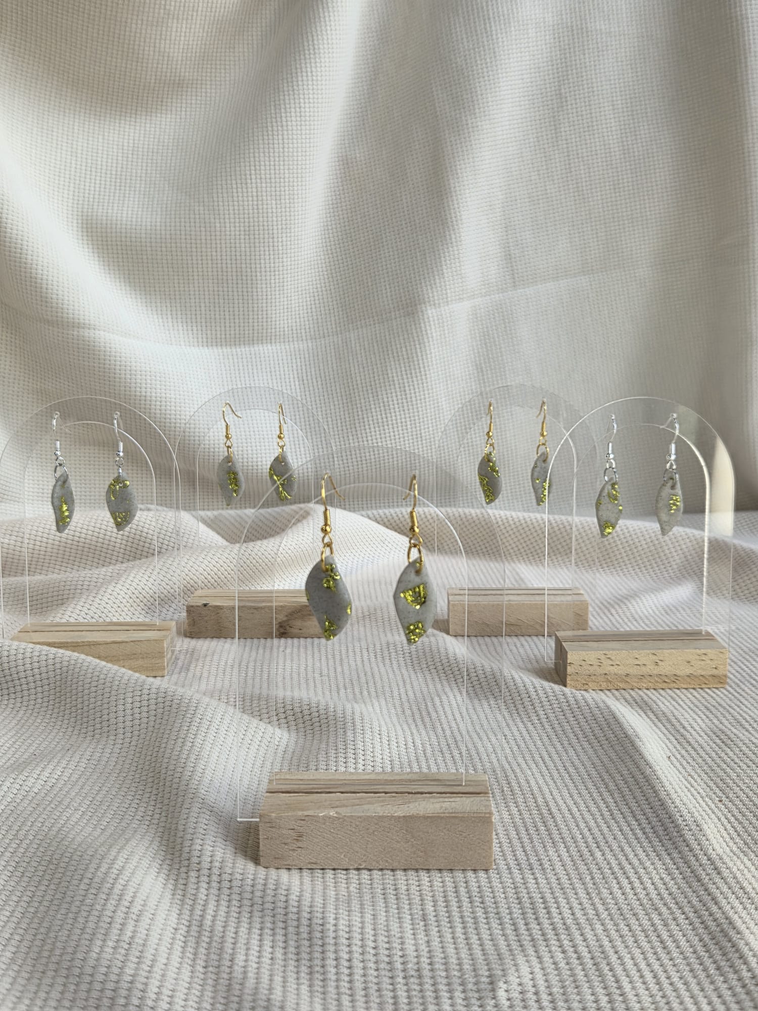 Leaf Dangle, oorbellen in diverse kleuren
