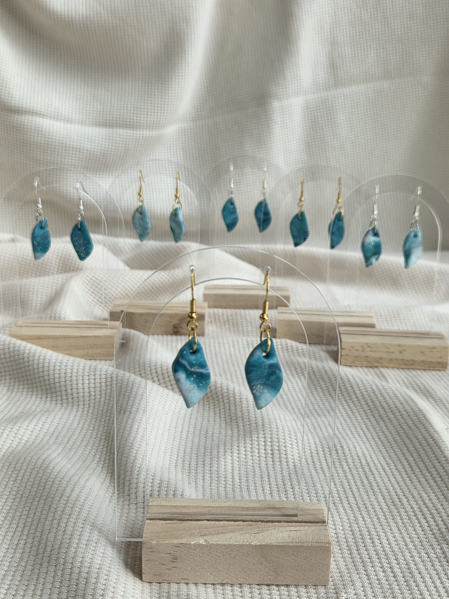 Leaf Dangle, oorbellen in diverse kleuren
