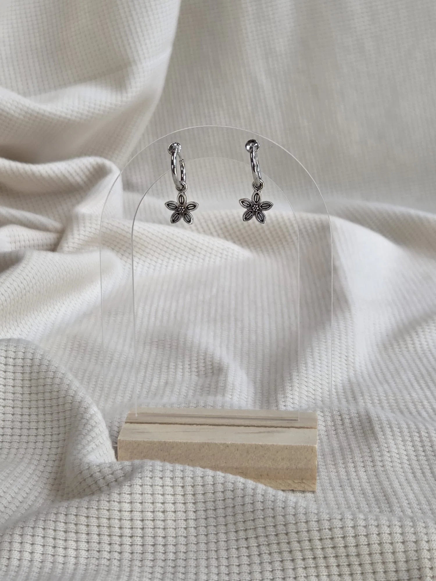 Plumeria, Clip-On Hoops