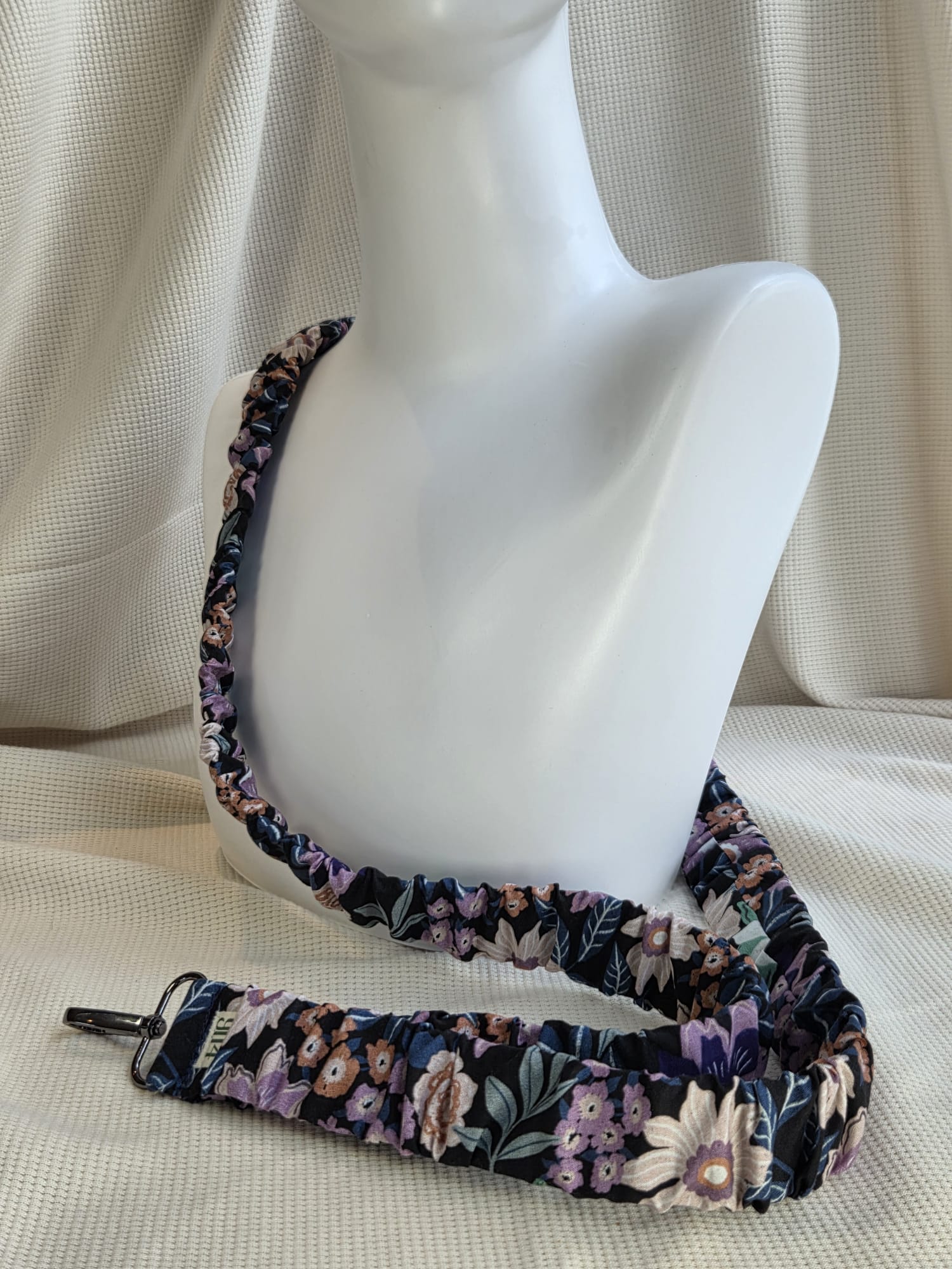 Gebloemde scrunchie telefoonkoord, -keycord en -sleutelhangers