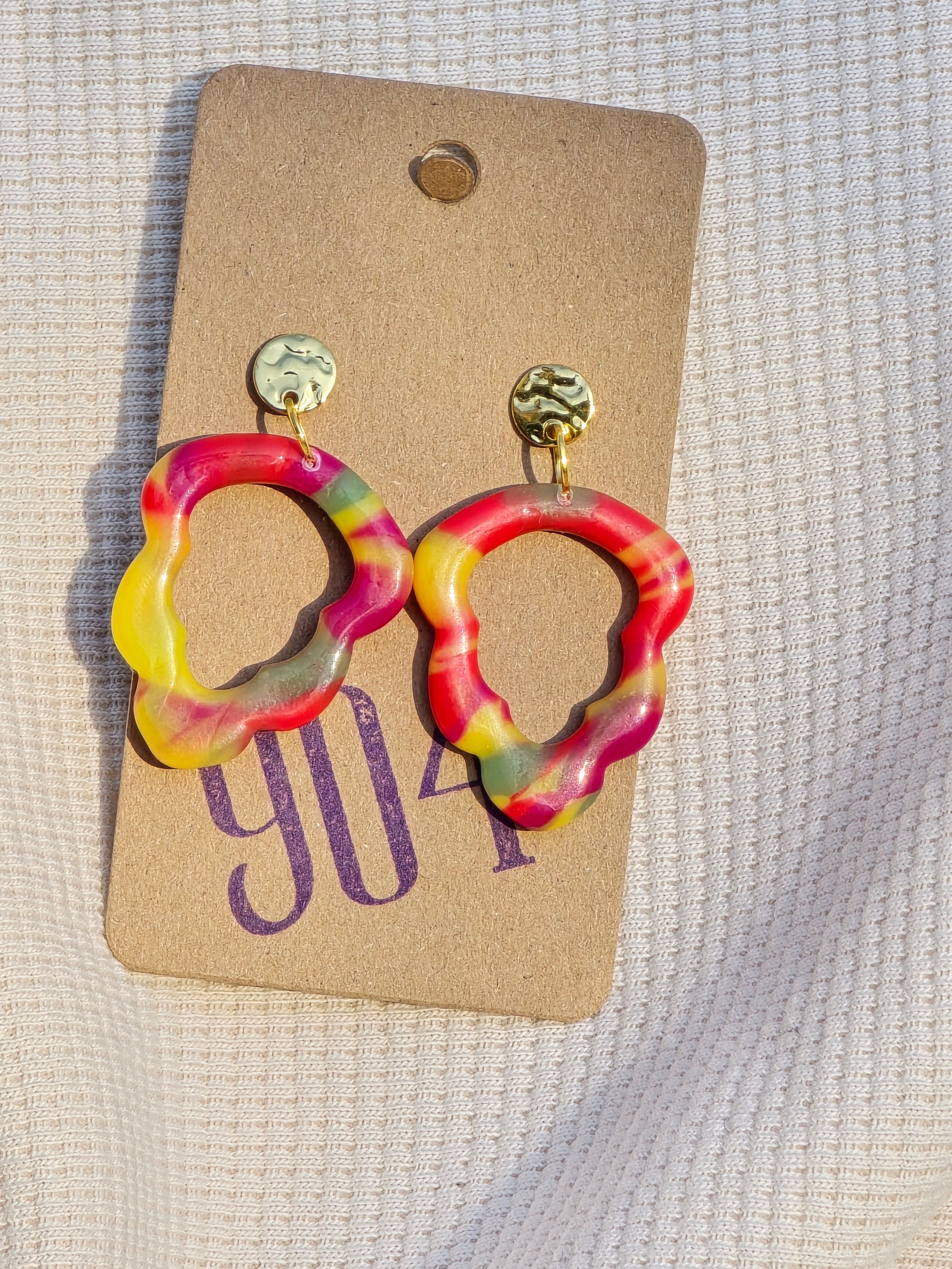 Swirl hangers groot, oorbellen
