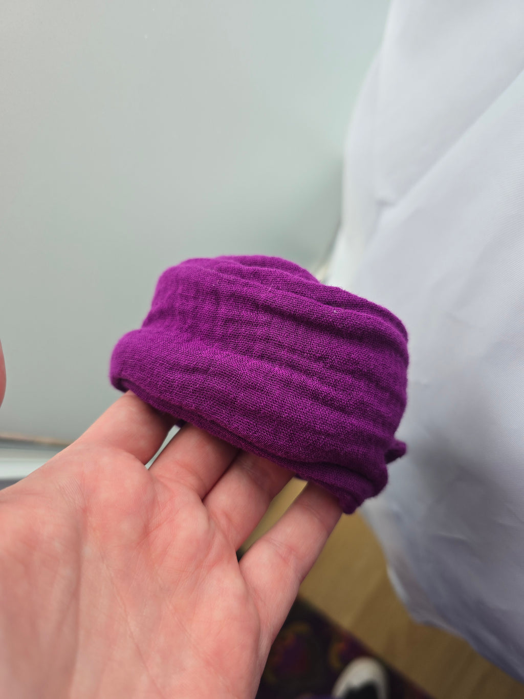 Haarband double gauze, effen