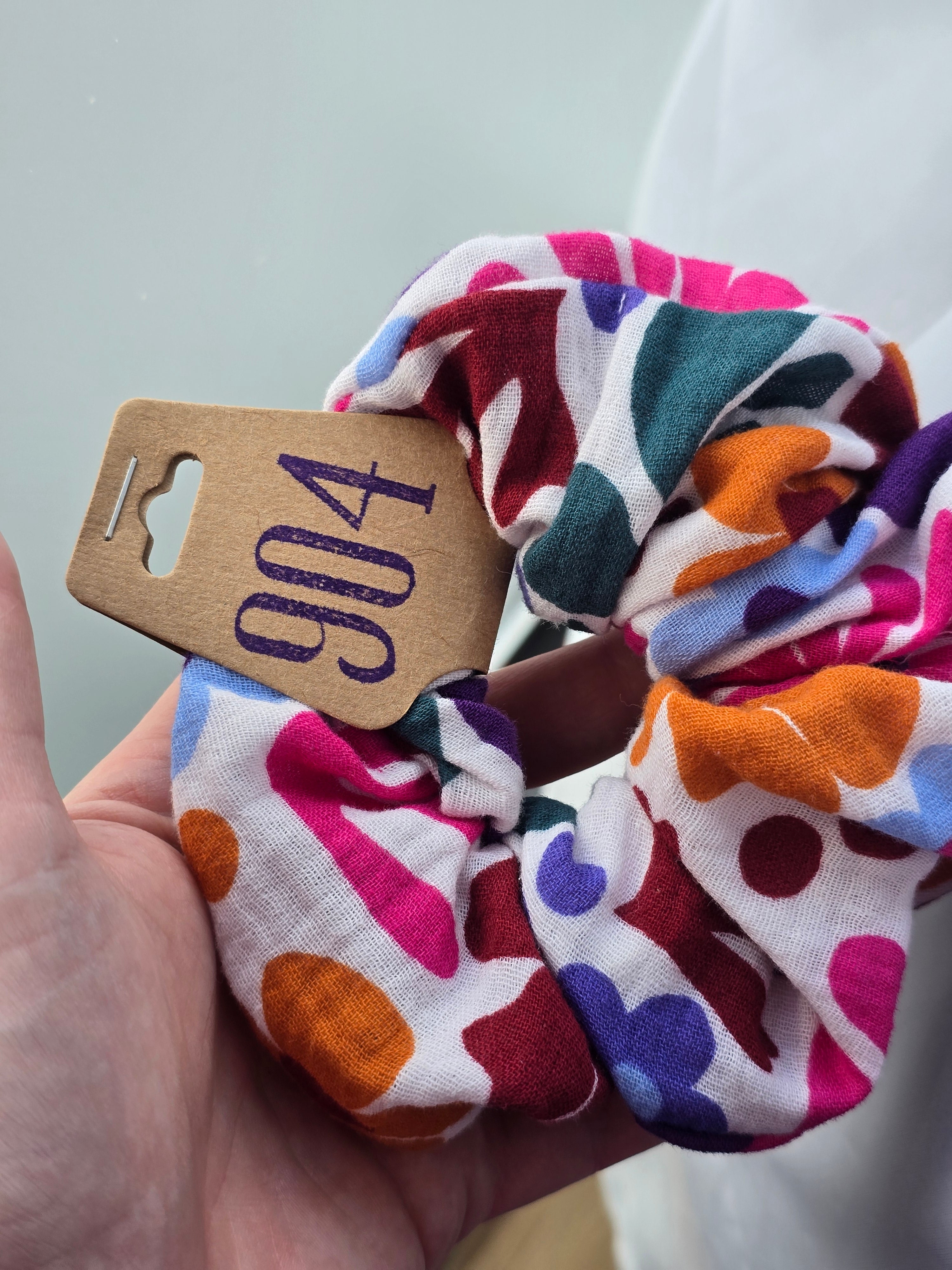 Scrunchies met print, verschillende printjes