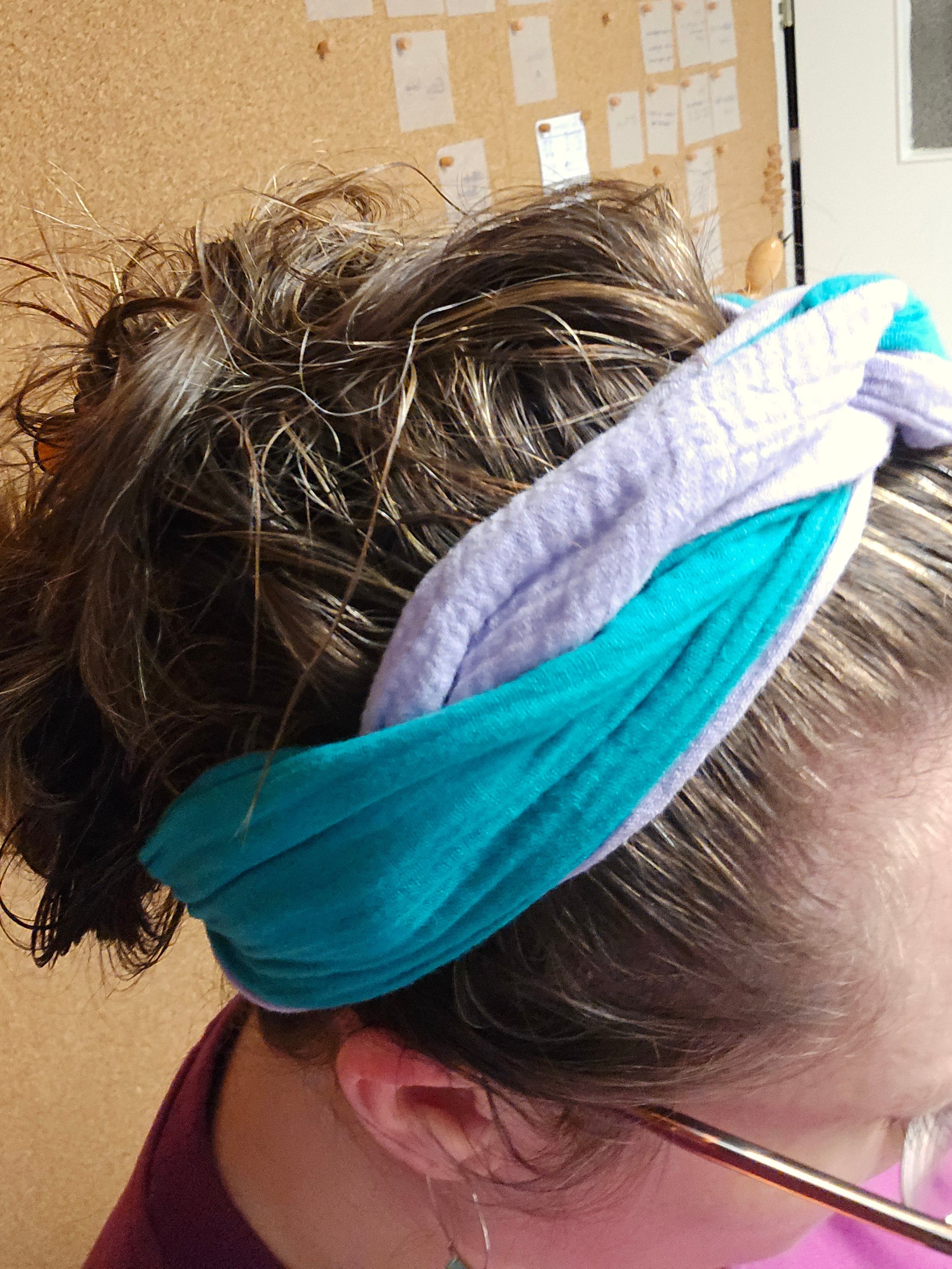 Haarband double gauze, effen