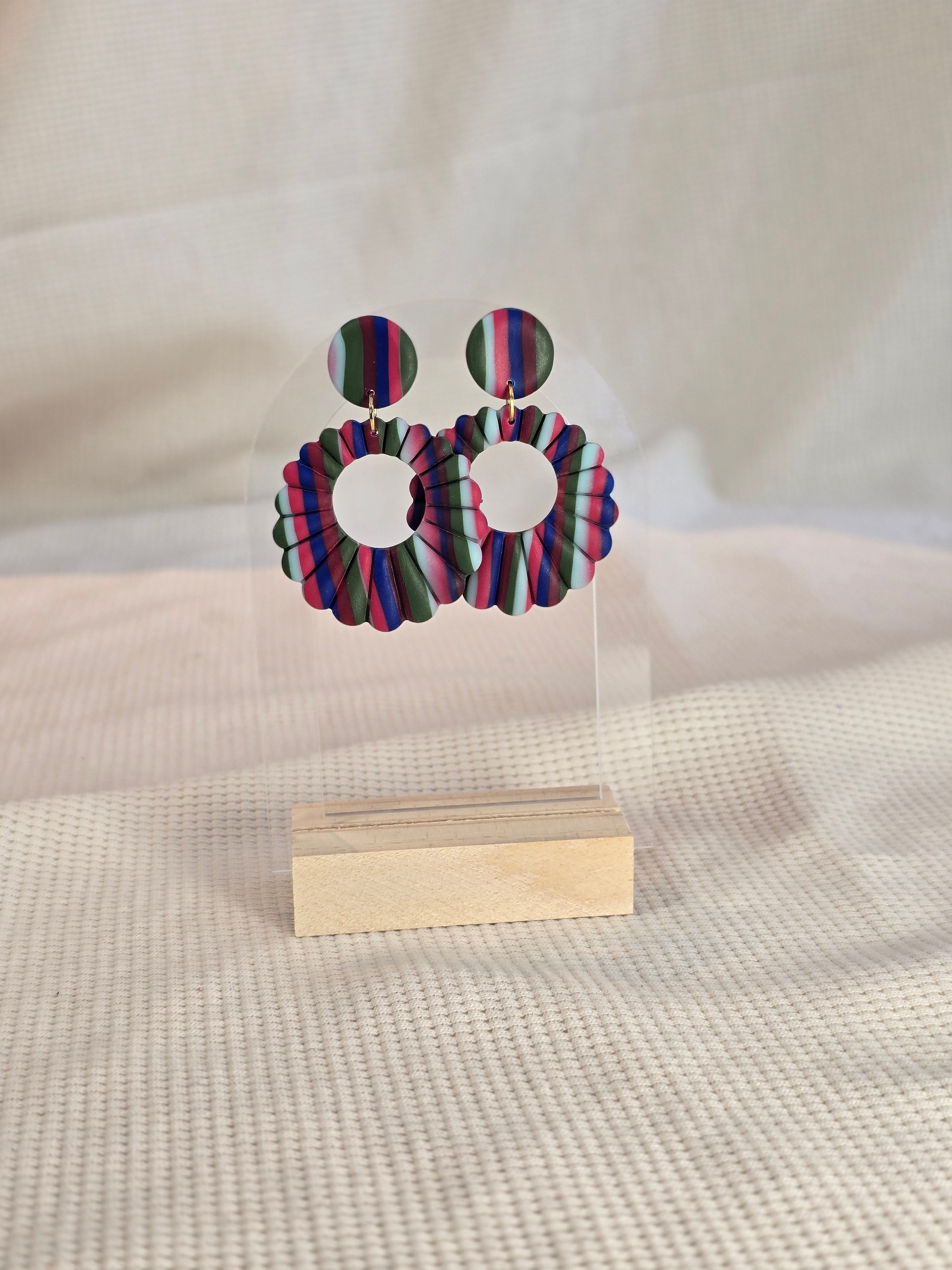 Ripple Ring, diverse kleuren oorbellen