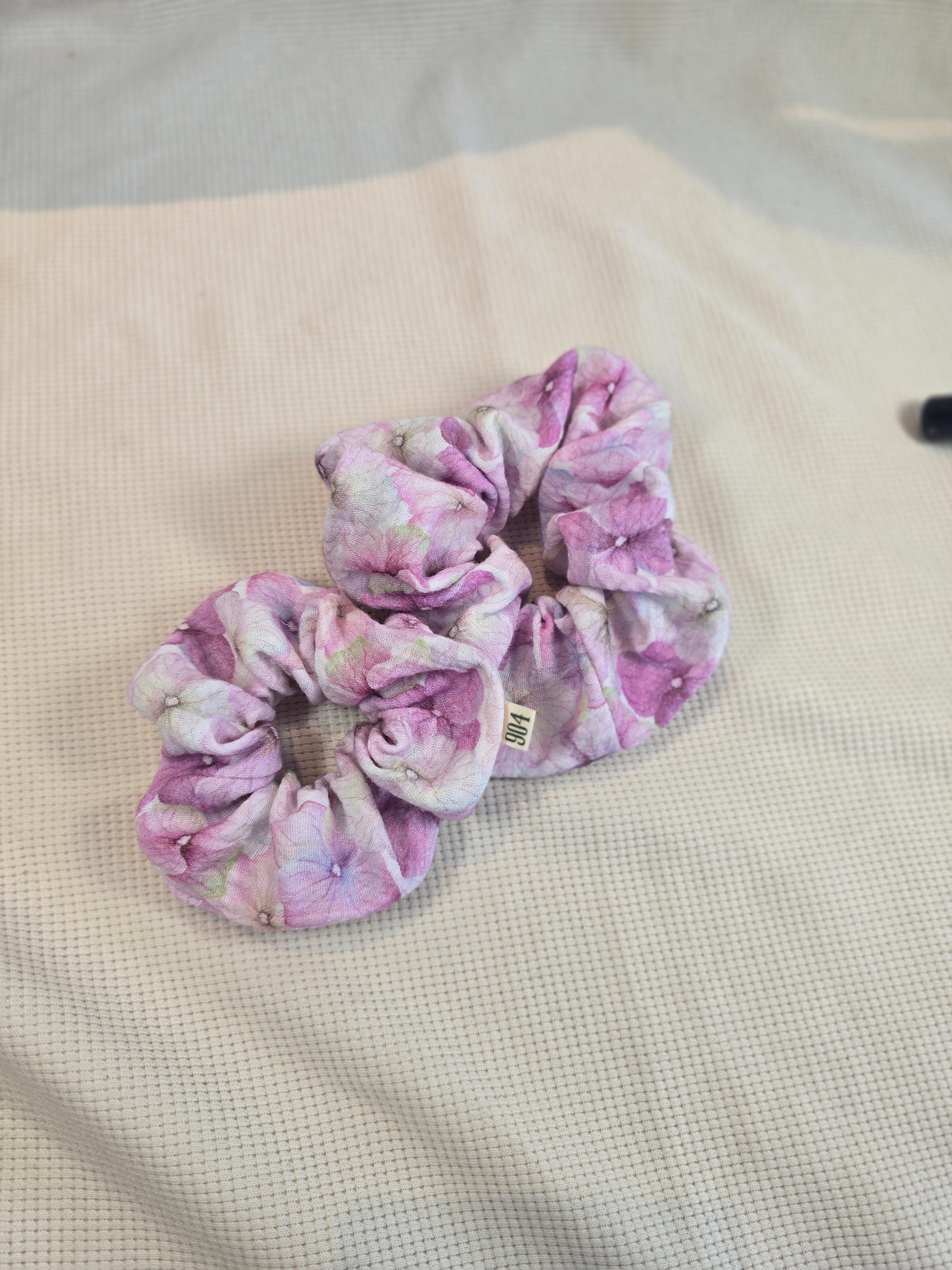 Scrunchies met print, verschillende printjes