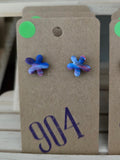 Bloem studs, oorbellen