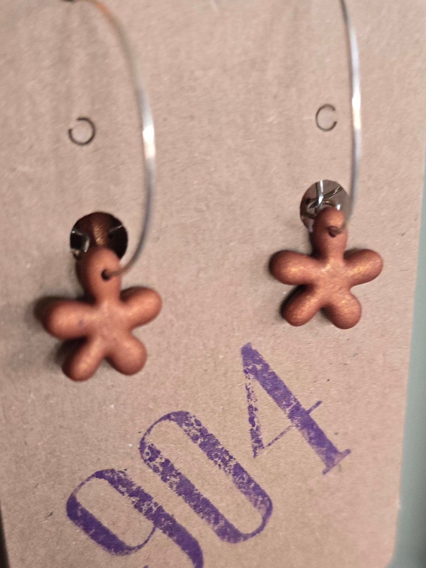 Mini Flower Hoops, oorbellen
