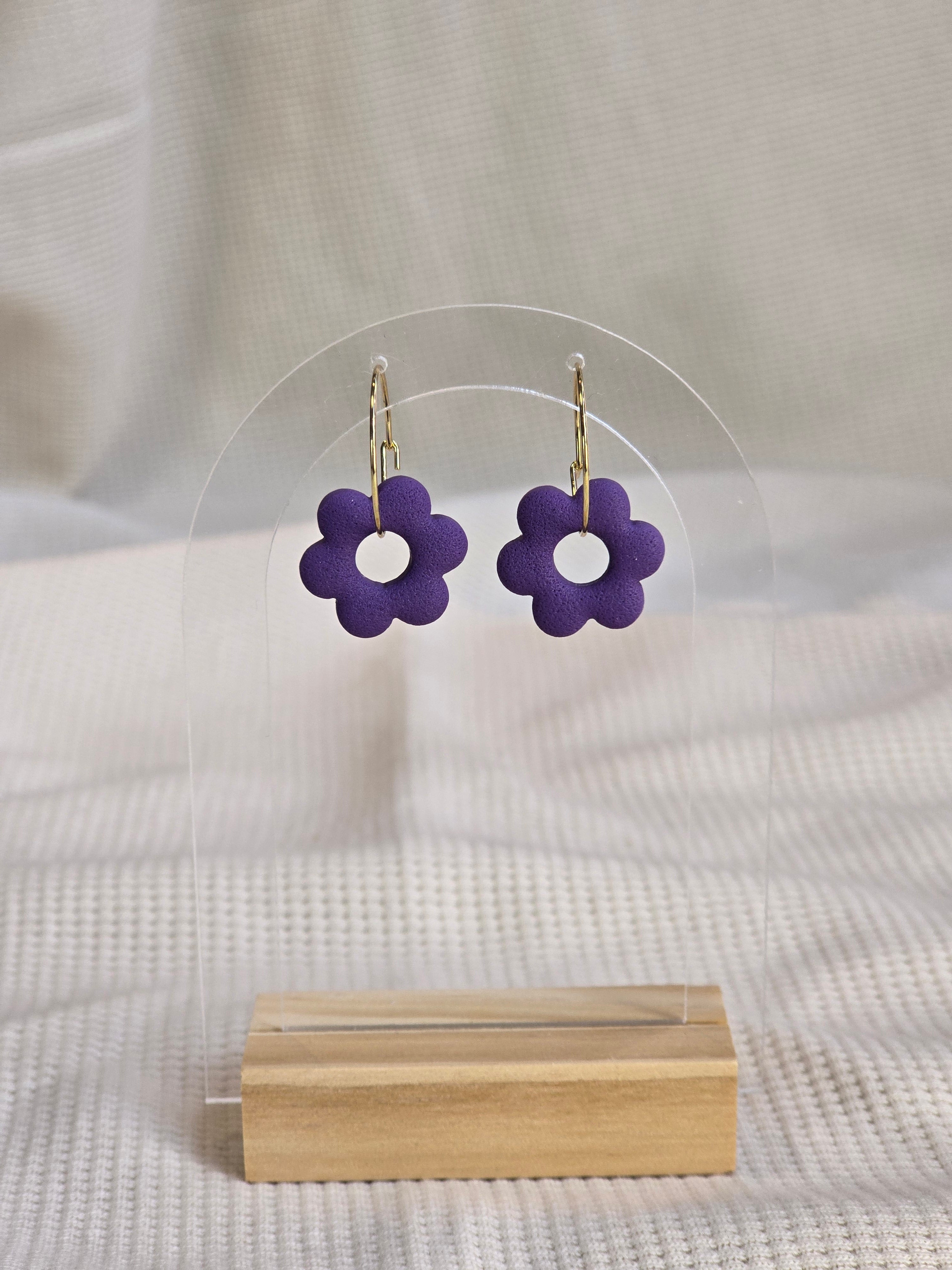 Flower Hoops, oorbellen in diverse kleuren