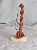 Terracotta , Macramé boekenlegger
