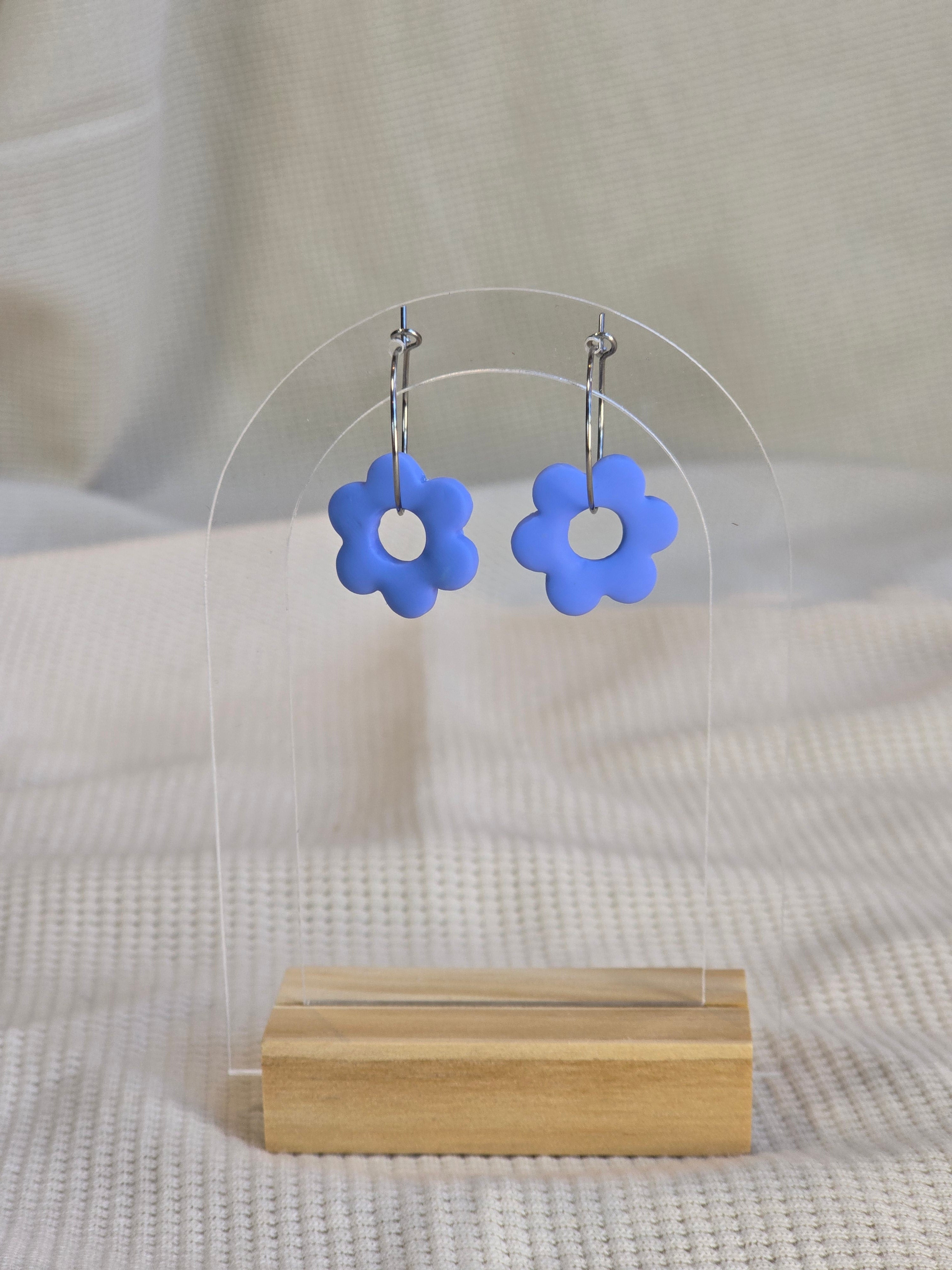 Flower Hoops, oorbellen in diverse kleuren