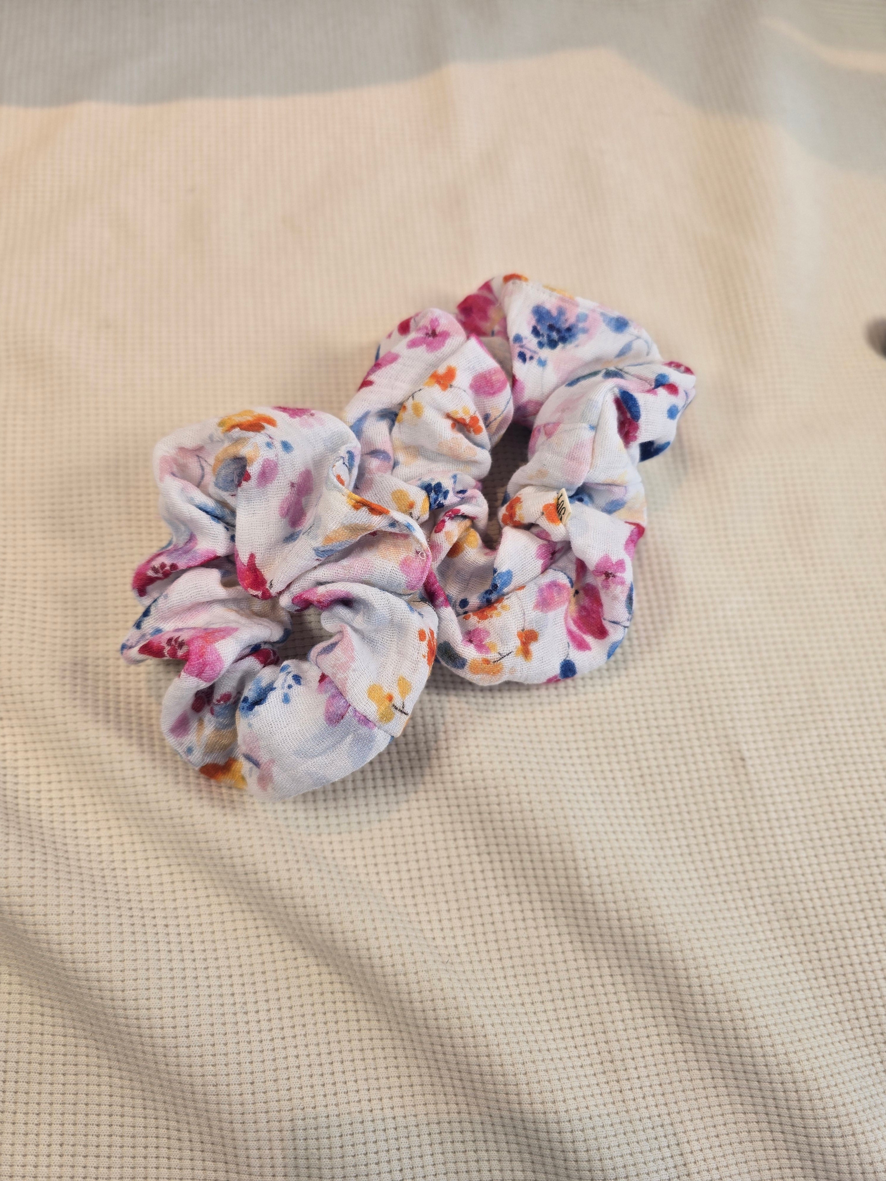 Scrunchies met print, verschillende printjes