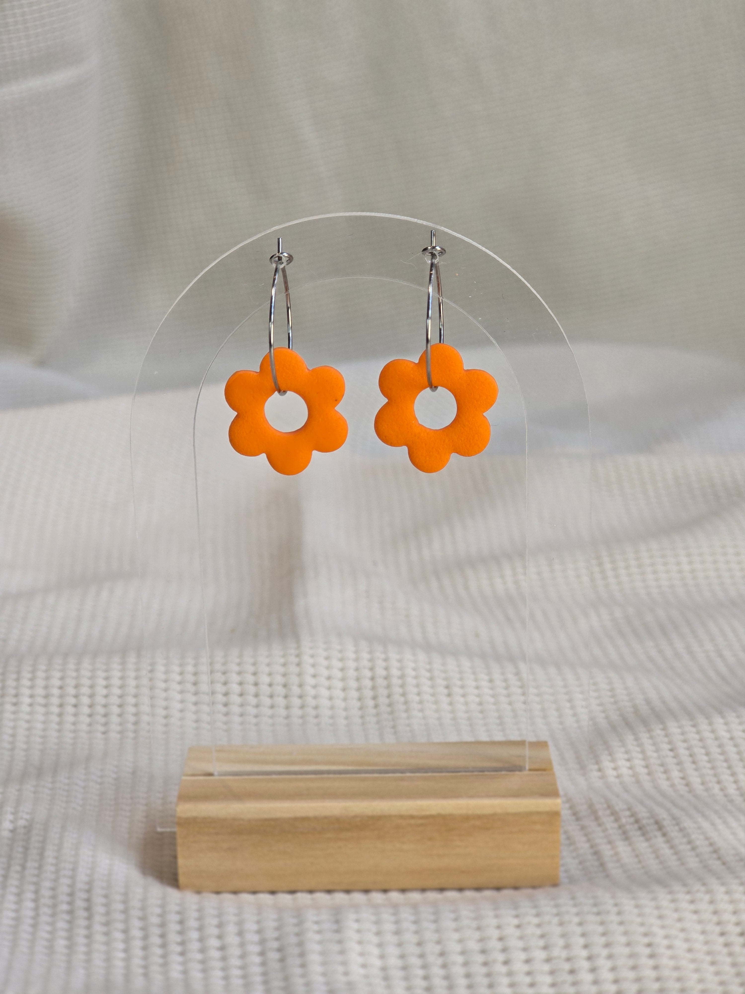 Flower Hoops, oorbellen in diverse kleuren