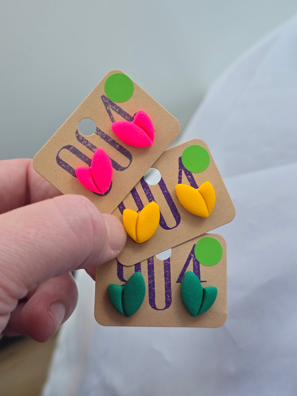 Leaf Studs, oorbellen