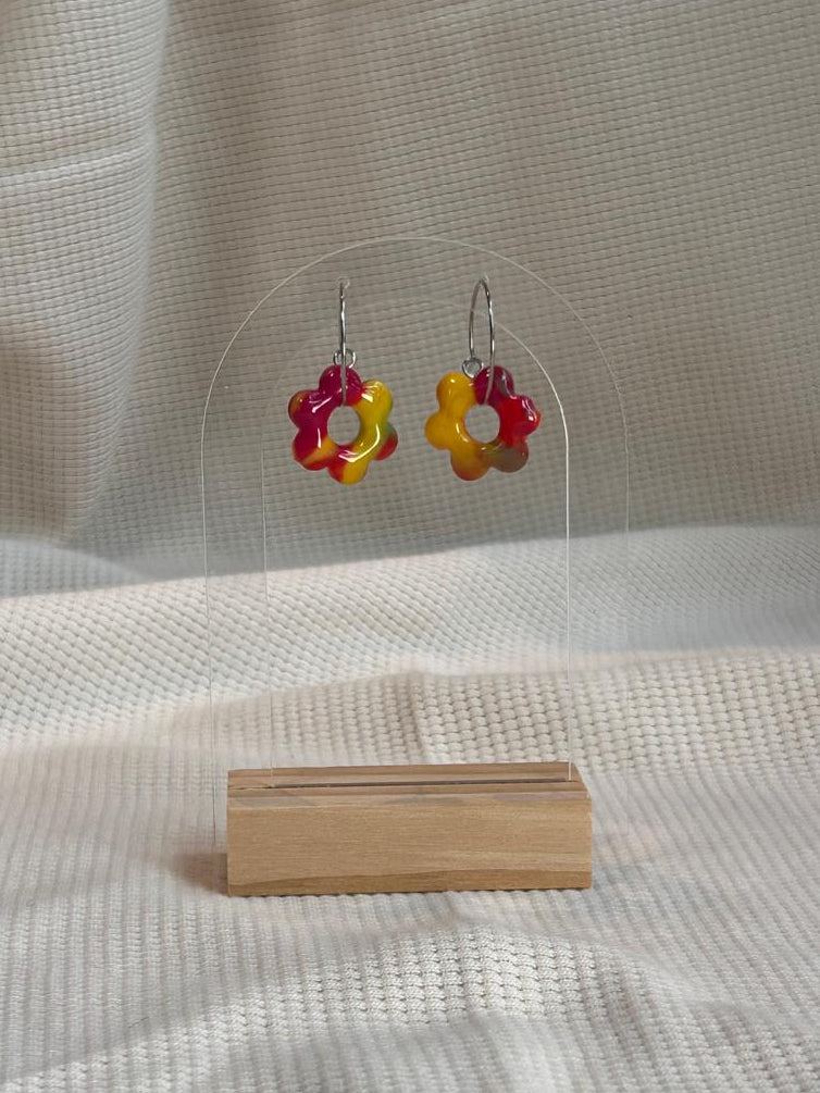 Flower Hoops, oorbellen in diverse kleuren