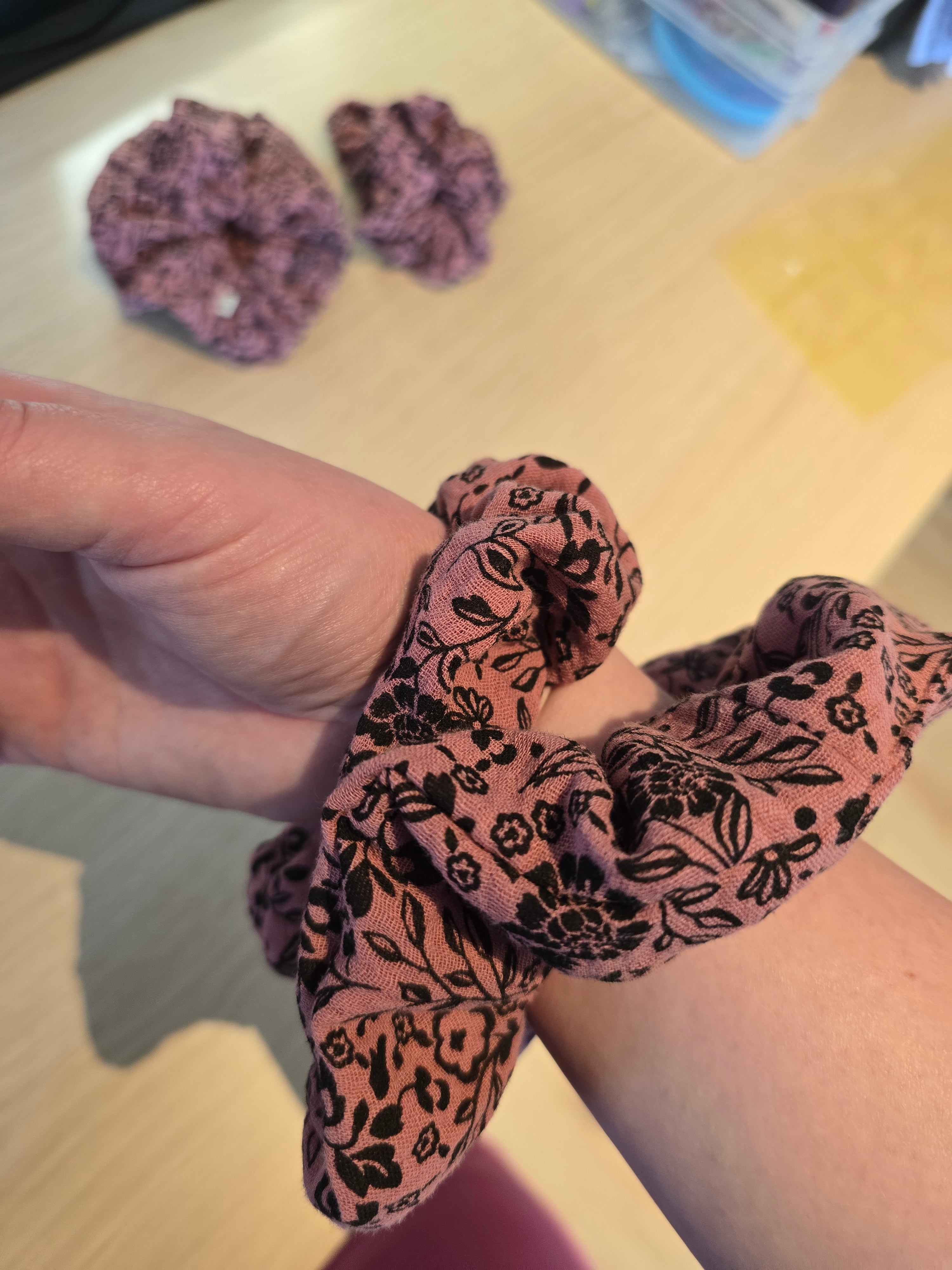 Scrunchies met print, verschillende printjes