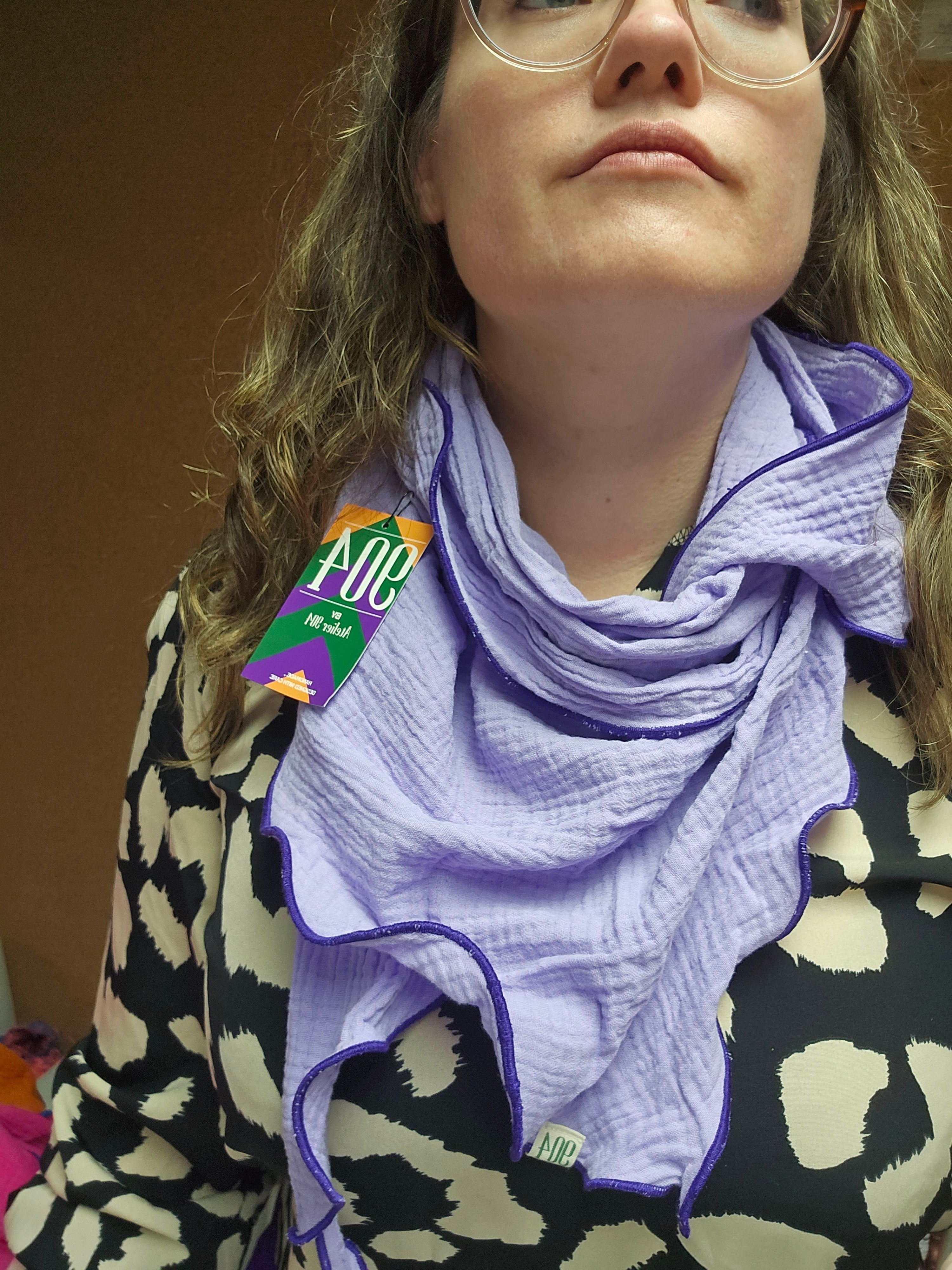 Puntsjaal groot, double gauze