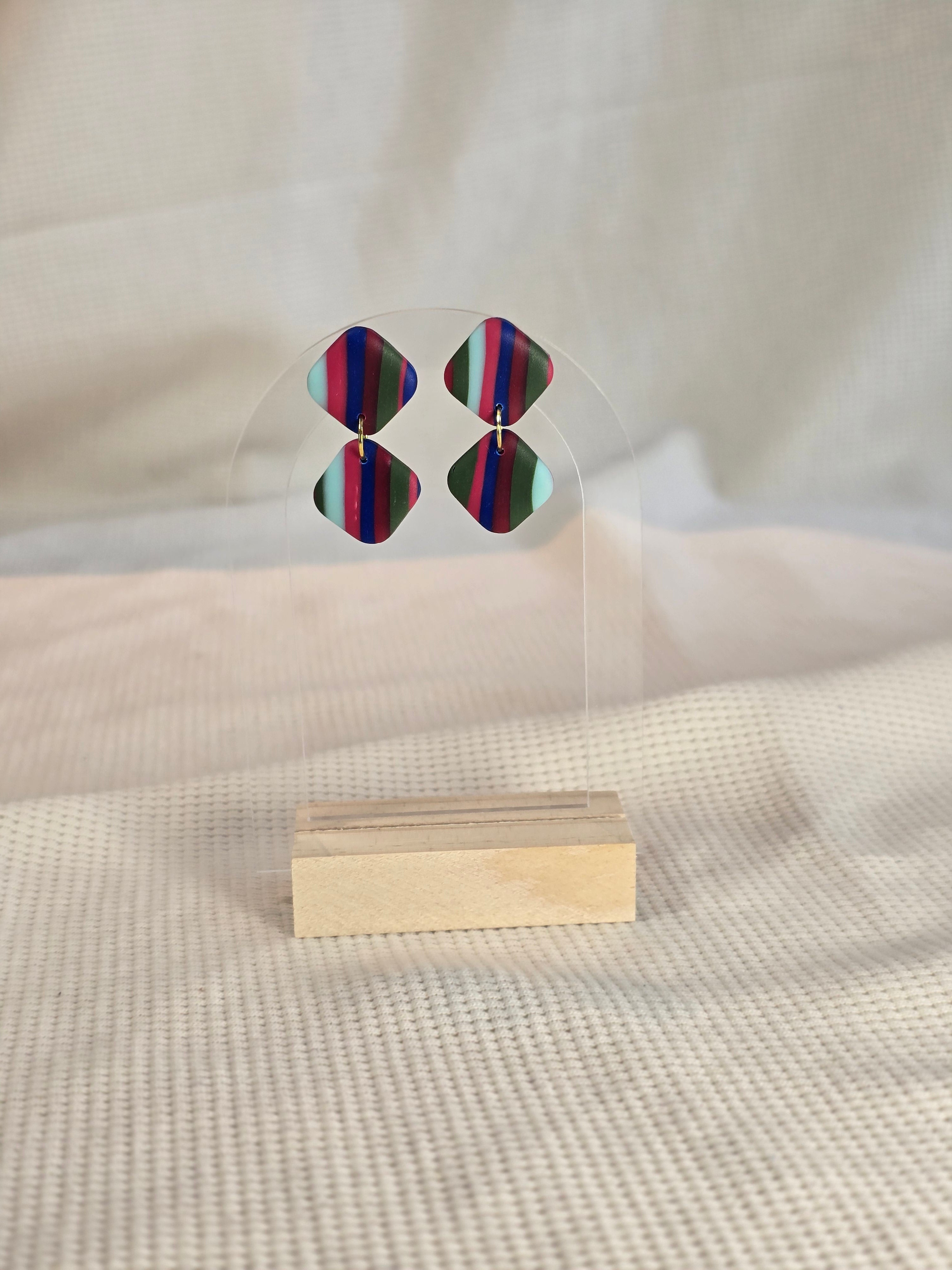 Frame Mini Dubbel, oorbellen