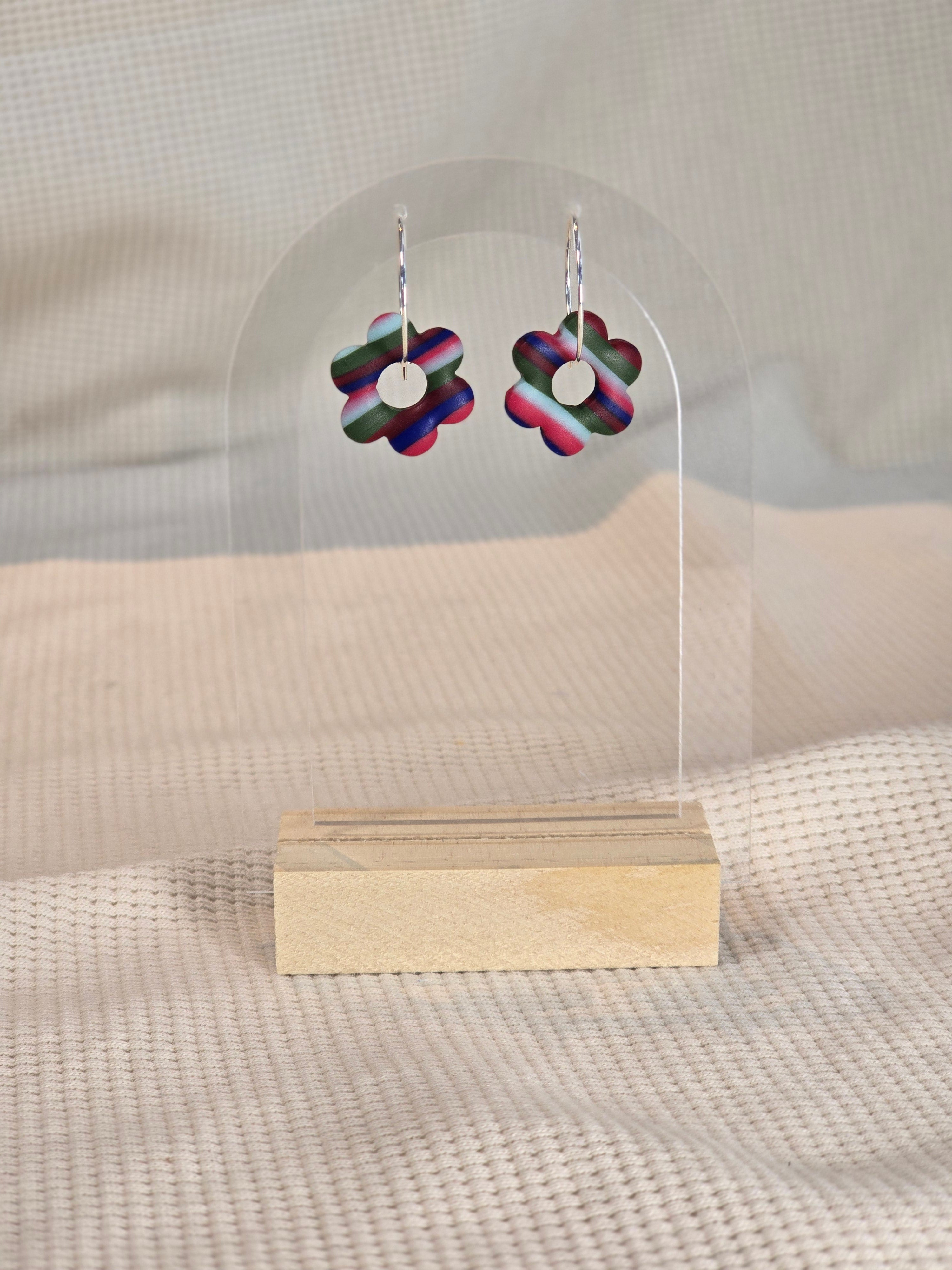 Flower Hoops, oorbellen in diverse kleuren