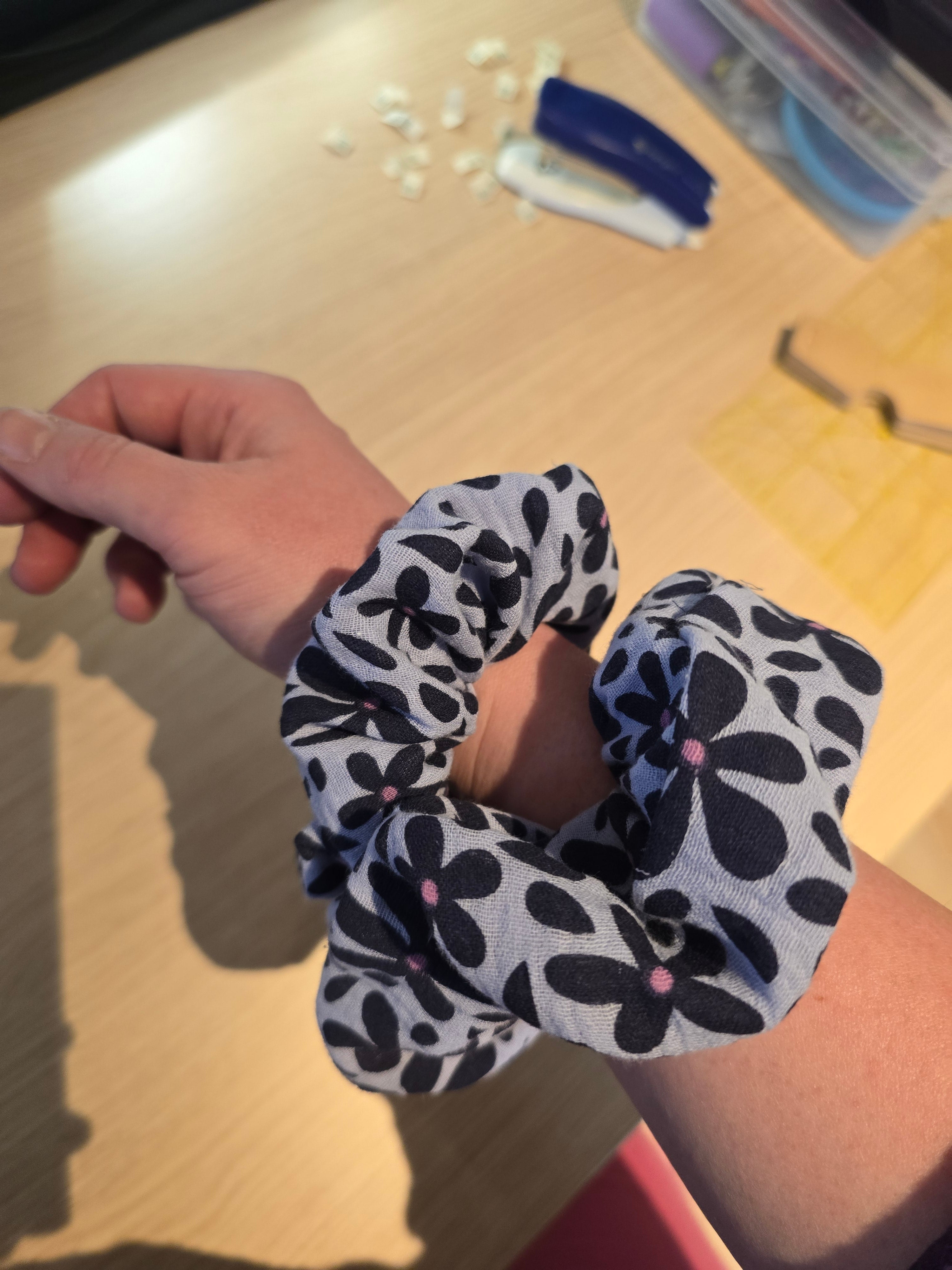 Scrunchies met print, verschillende printjes