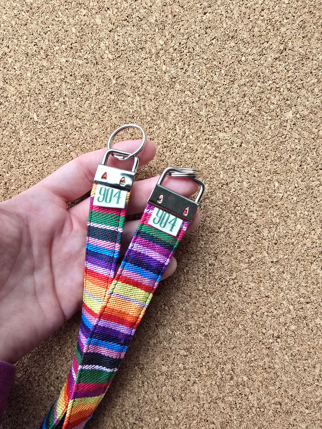 Regenboog telefoonkoord, -keycord en -sleutelhangers, verschillende opties
