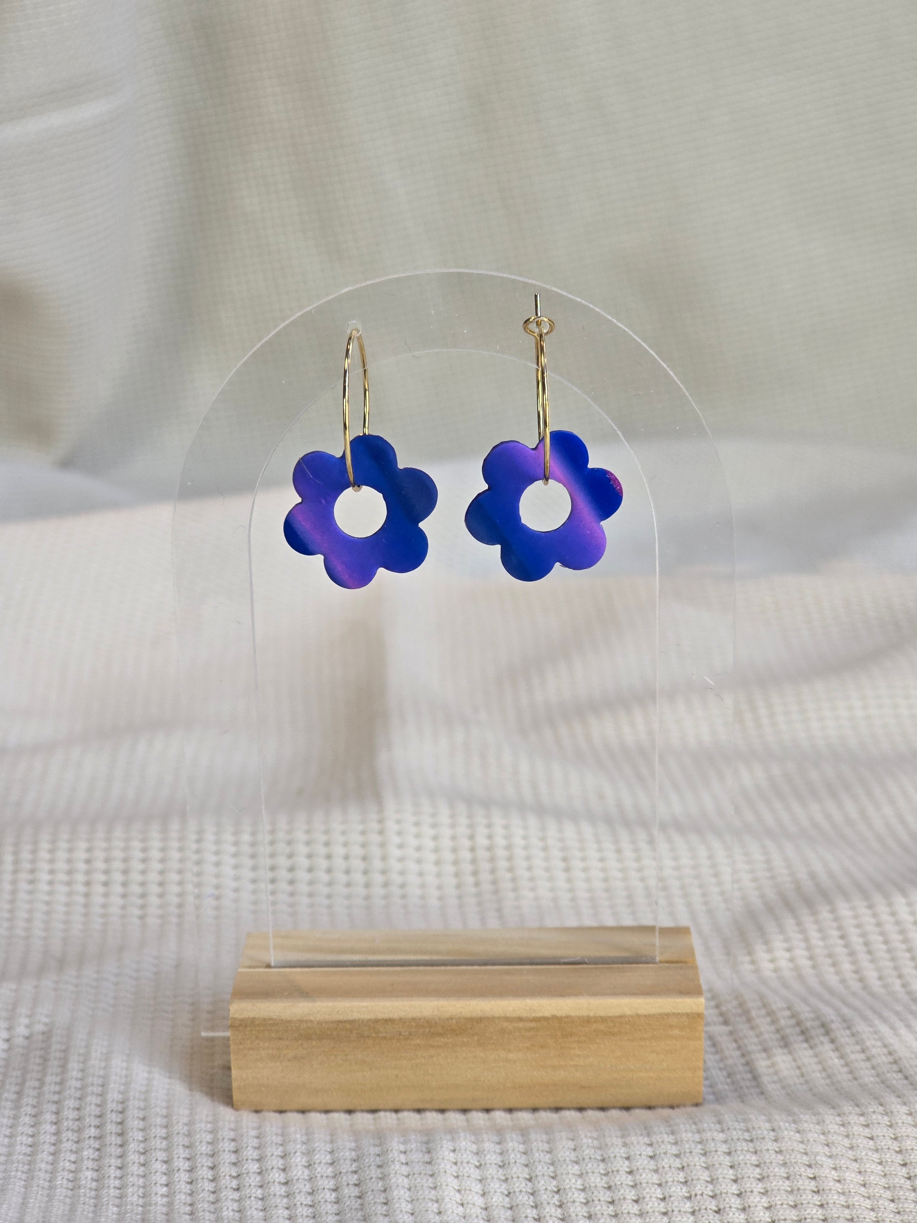 Flower Hoops, oorbellen in diverse kleuren