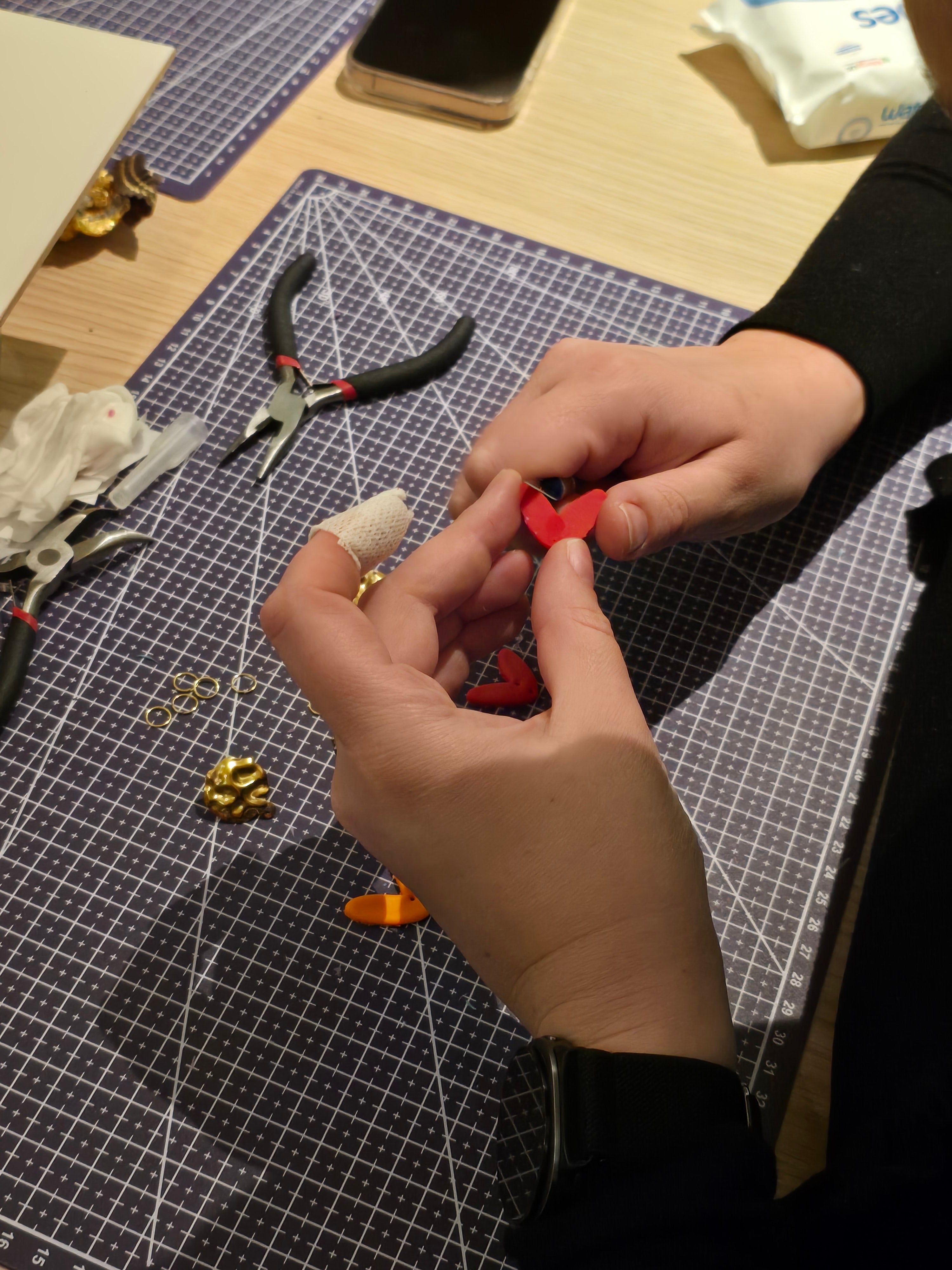 Workshop Polymeerklei Oorbellen, zaterdagmiddag 24 oktober