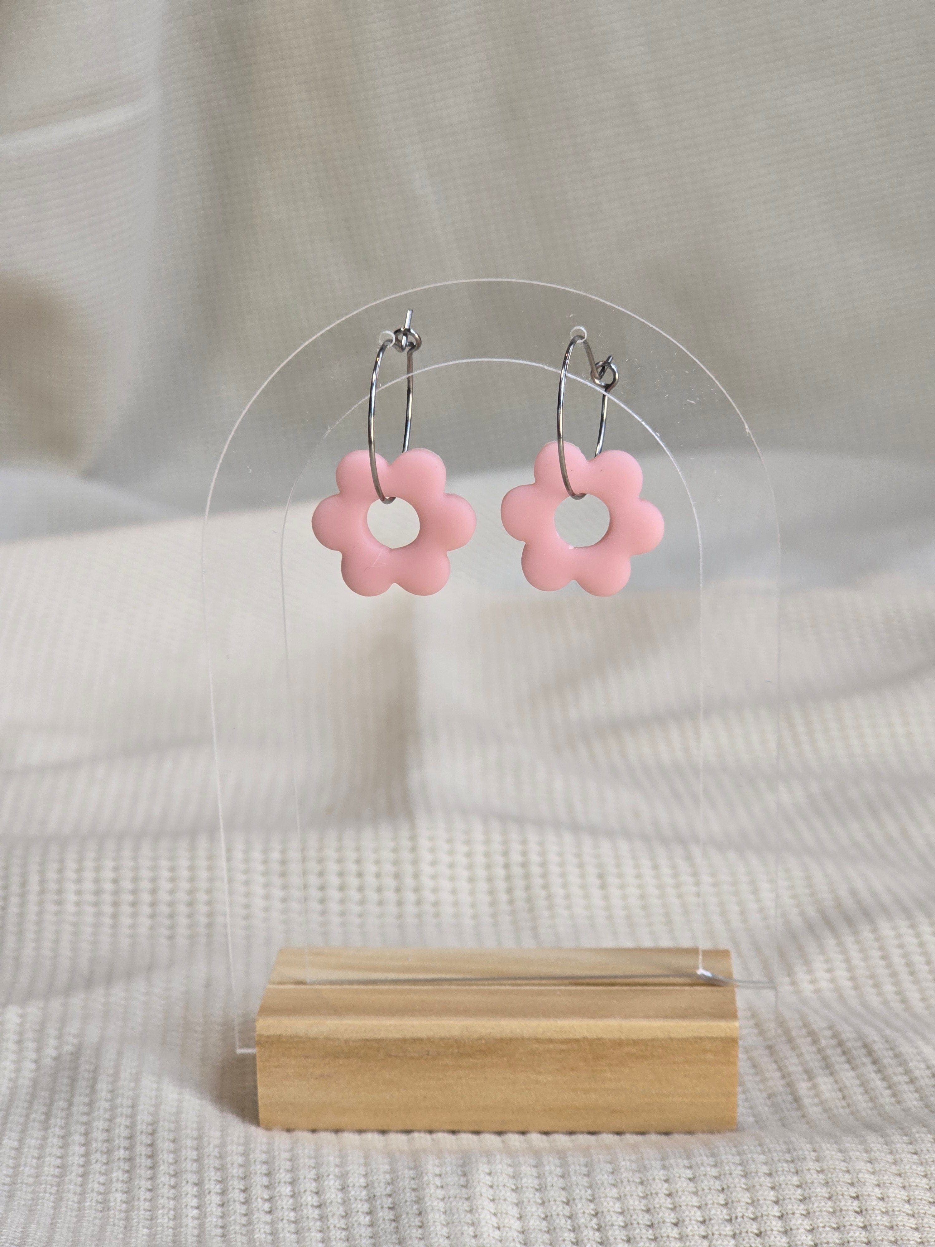 Flower Hoops, oorbellen in diverse kleuren