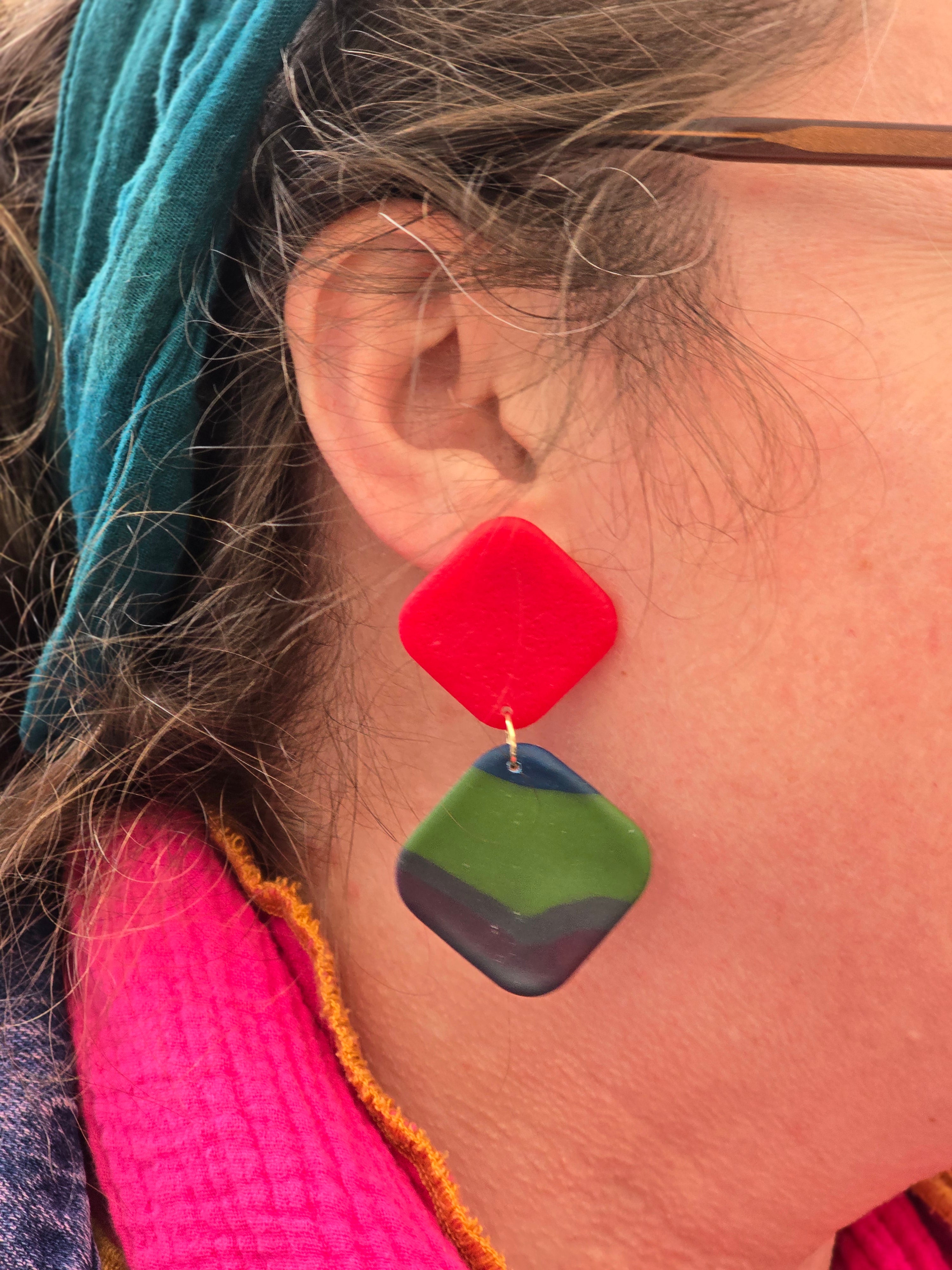 Frame Statement, oorbellen in diverse kleuren