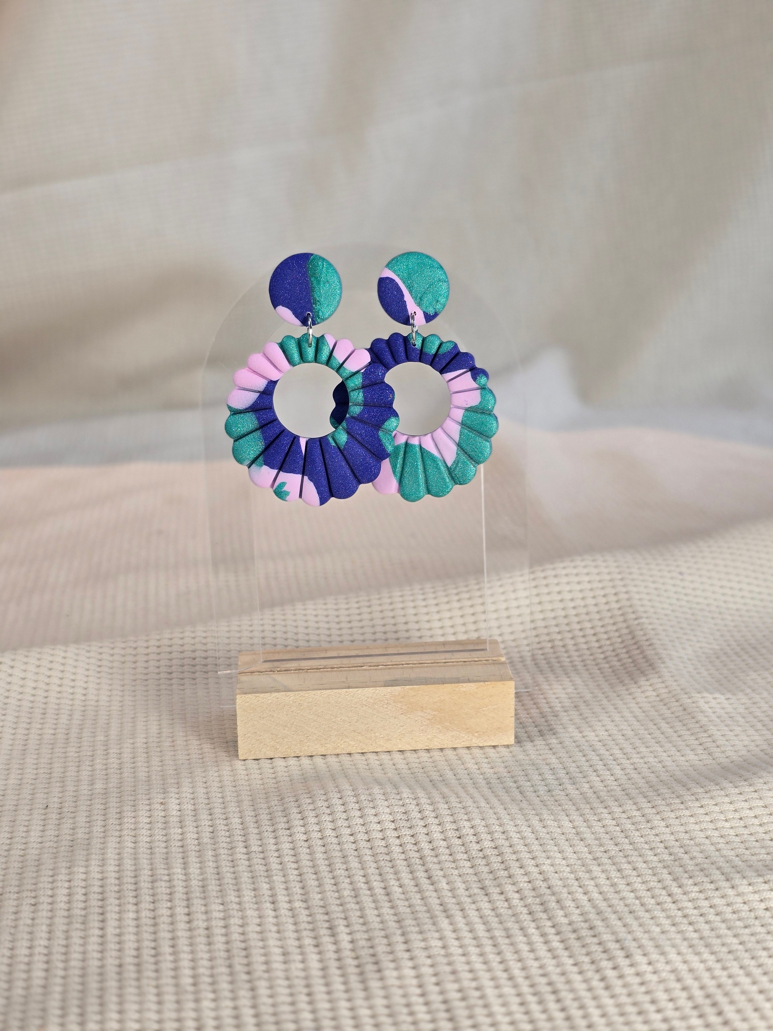 Ripple Ring, diverse kleuren oorbellen